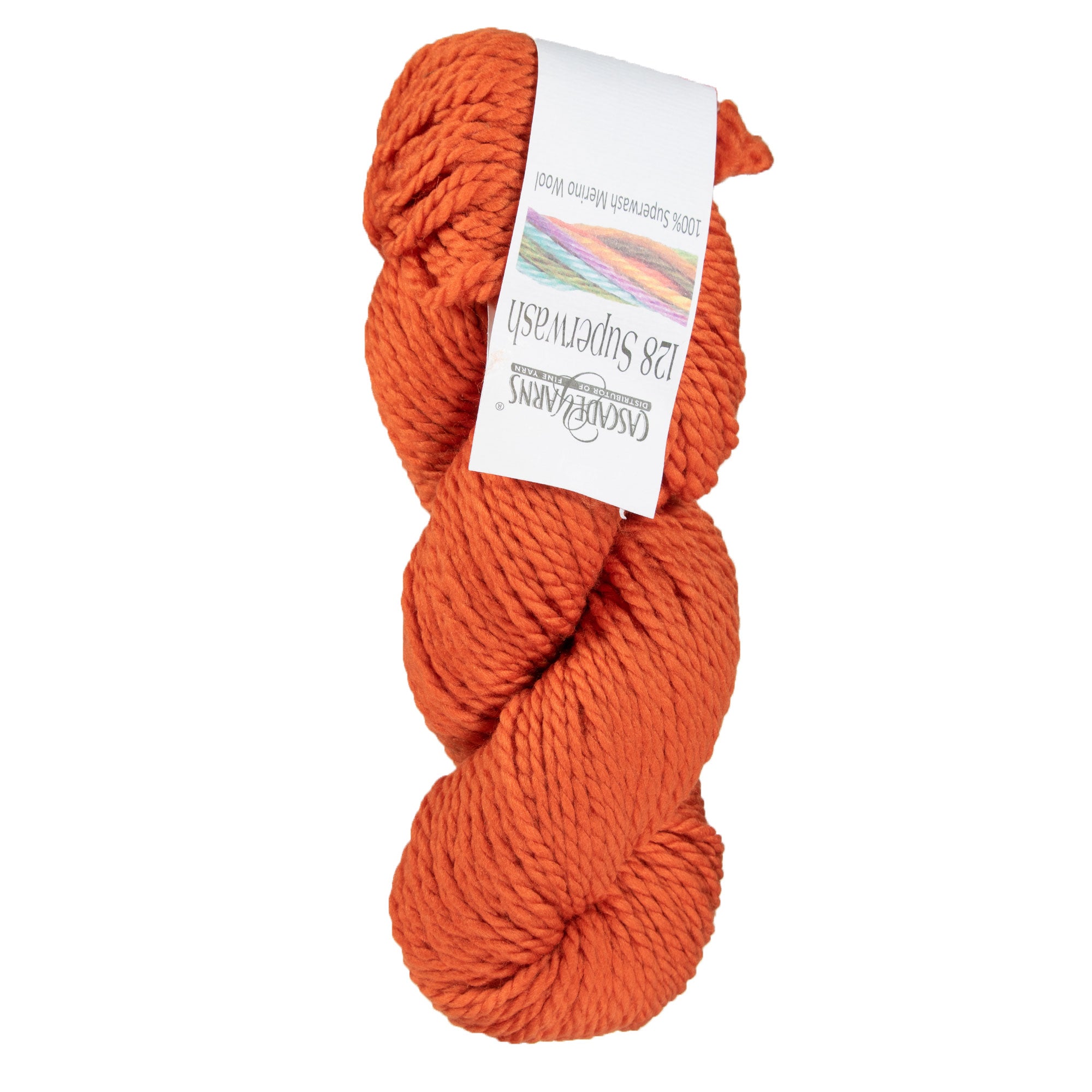 Cascade Yarns 128 Superwash Yarn - 822 Pumpkin - Zoom Image