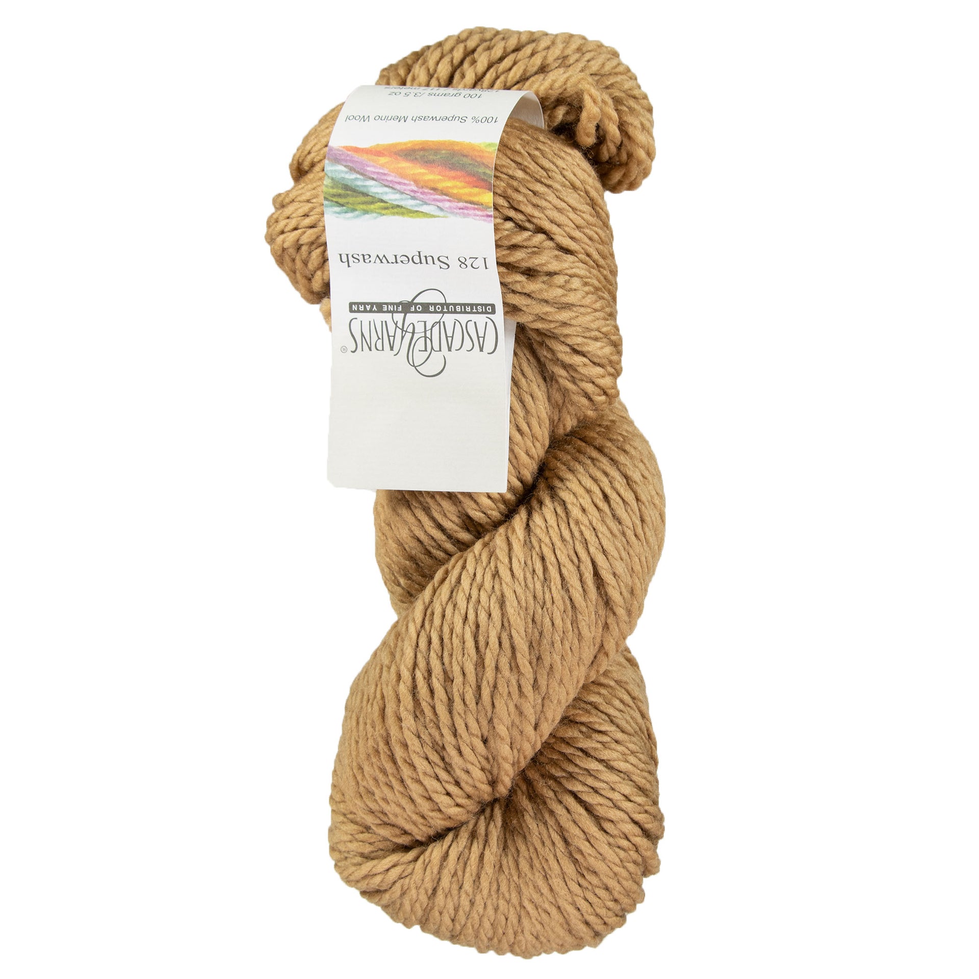 Cascade Yarns 128 Superwash Yarn - 1961 Camel - Zoom Image
