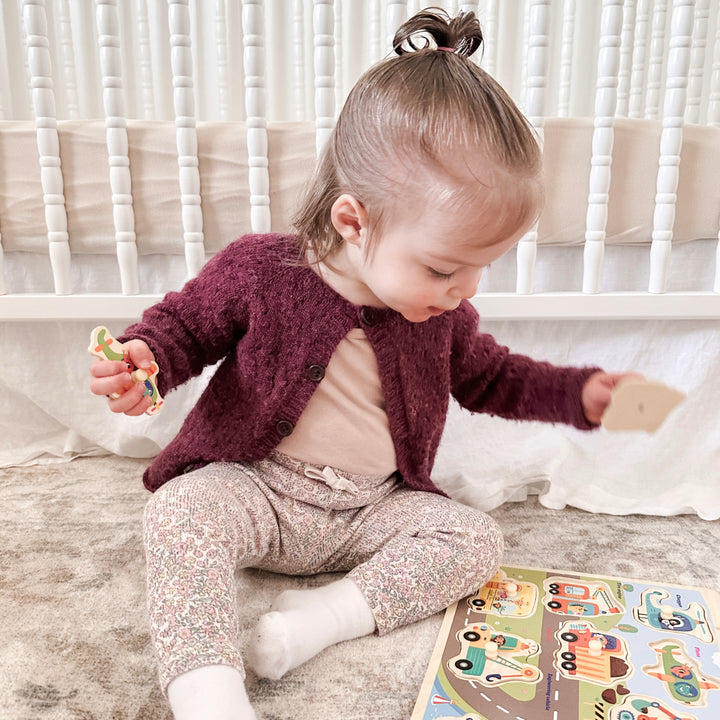 Alex's PetiteKnit 'Ellen's Playset' Cardigan - Main Image 4