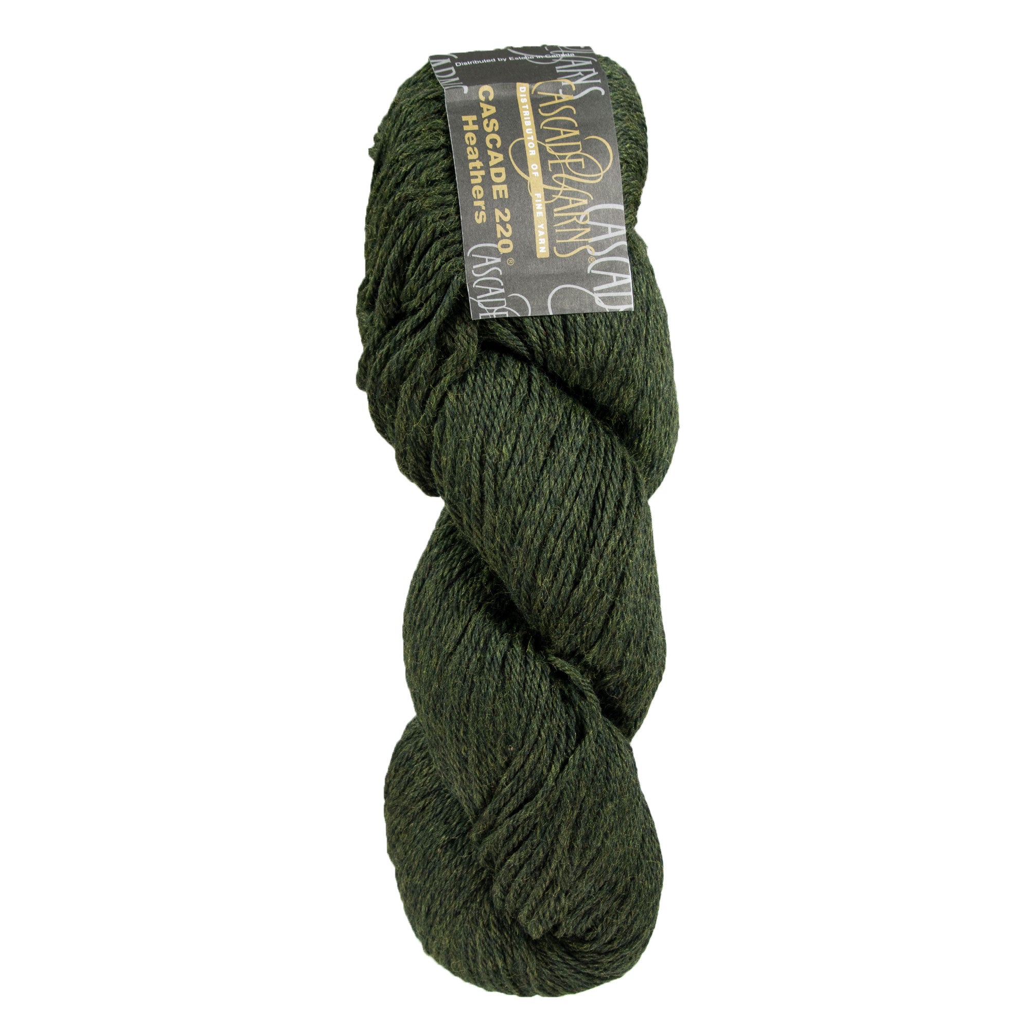 Cascade 220 Yarn - 9448 Olive Heather - Zoom Image