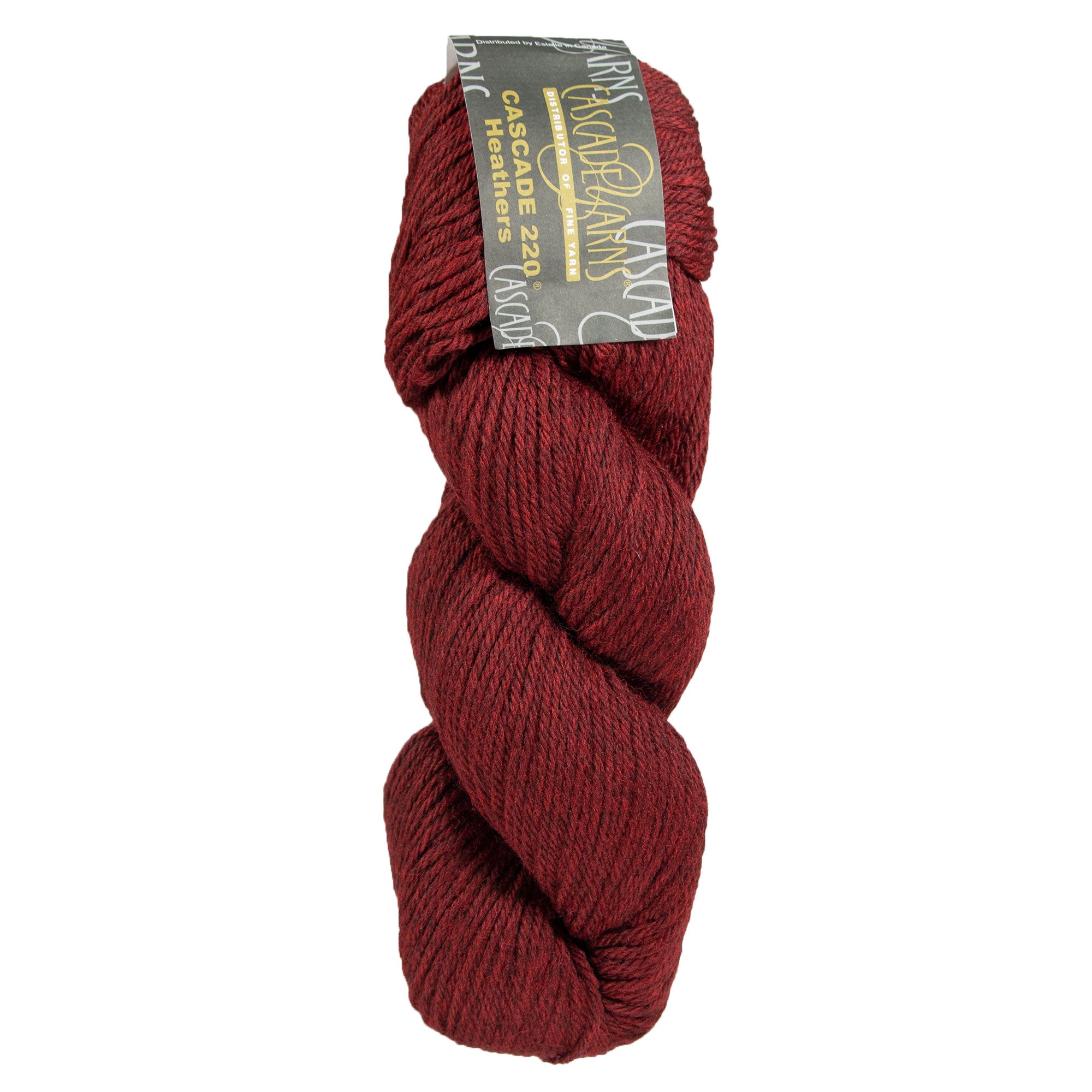 Cascade 220 Yarn - 9489 Red Wine Heather - Zoom Image