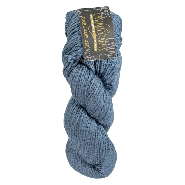 Cascade 220 Yarn - 9567 Smoke Blue - Zoom Image