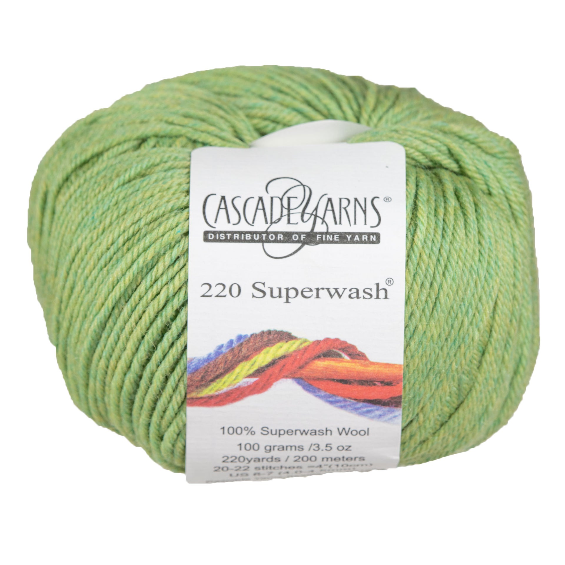 Cascade Yarns 220 Superwash Yarn - 0905 Celery - Zoom Image
