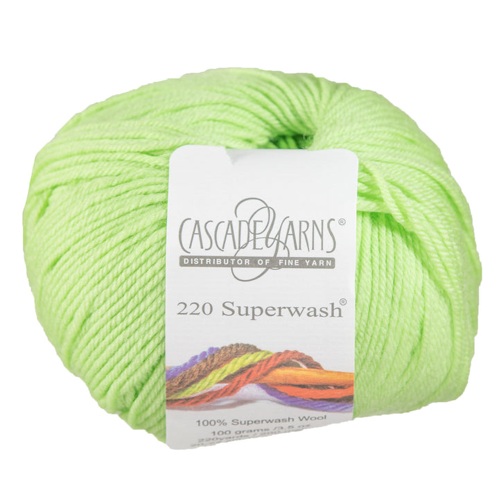 Cascade Yarns 220 Superwash Yarn - 0850 Lime Sherbert - Zoom Image