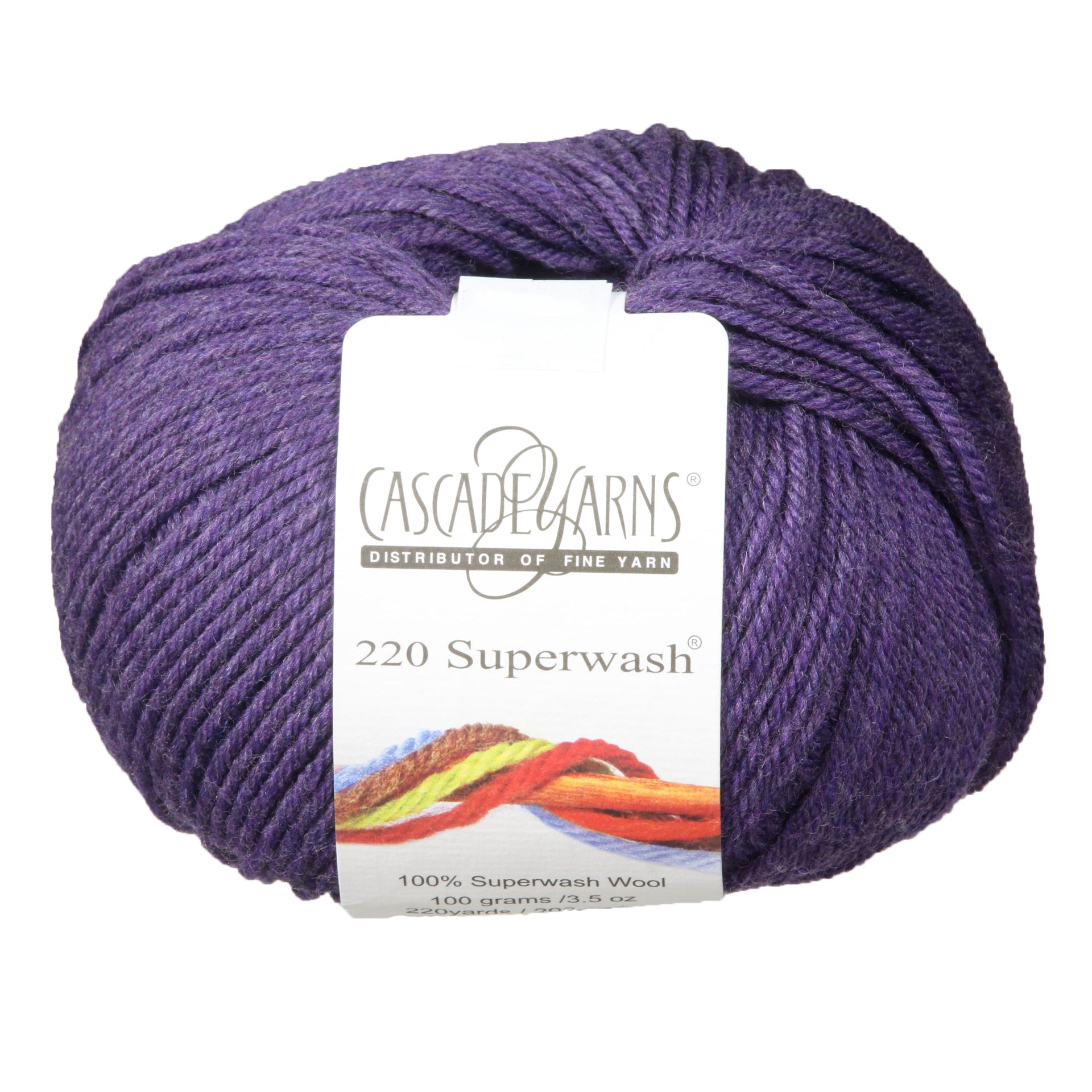 Cascade Yarns 220 Superwash Yarn - 1948 - Mystic Purple - Zoom Image
