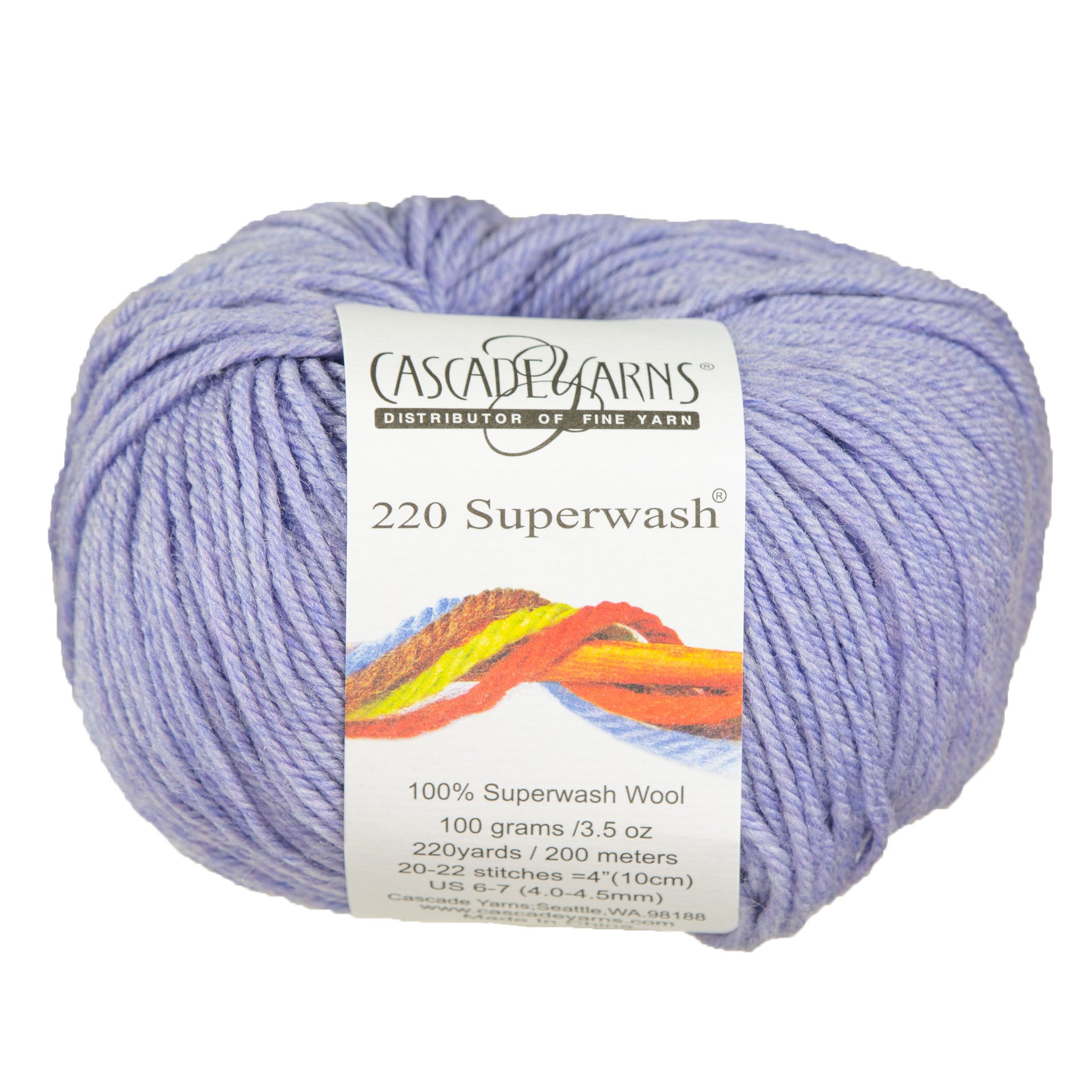 Cascade Yarns 220 Superwash Yarn - 1949 Lavender - Zoom Image
