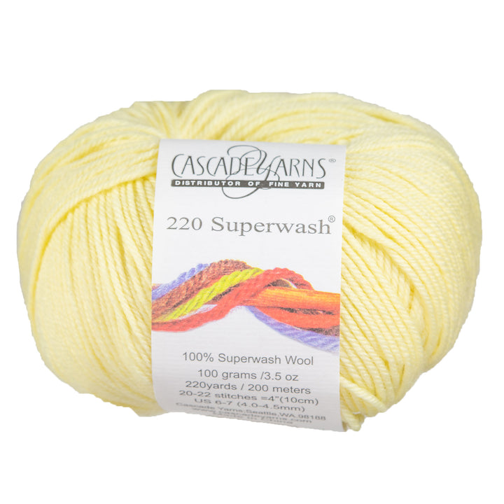 Cascade Yarns 220 Superwash Yarn - 1915 Banana Cream - Zoom Image