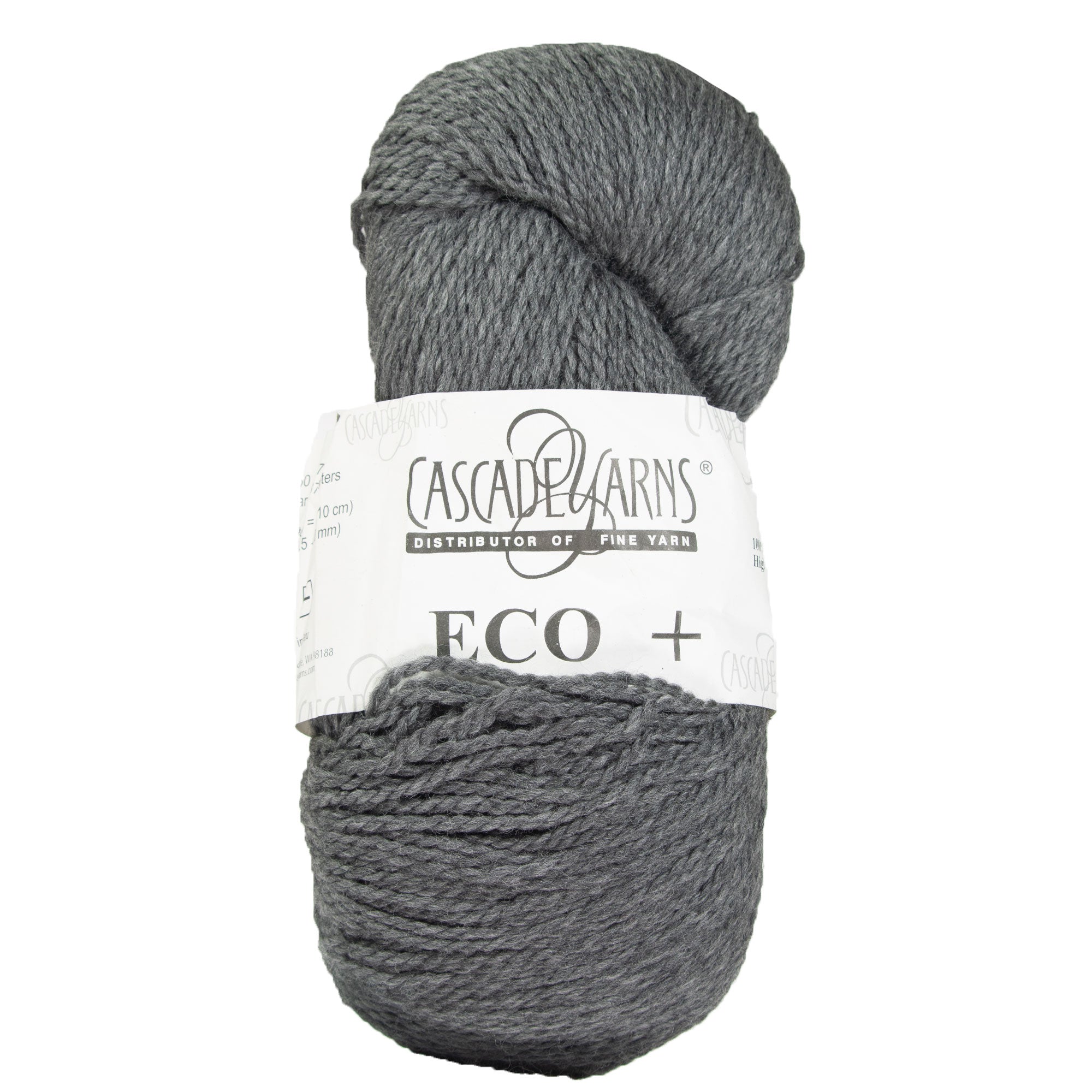 Cascade Yarns Eco+ Yarn - 8400 Charcoal Grey - Zoom Image