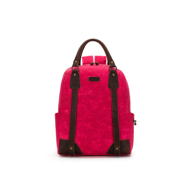 della Q Maker's Canvas Backpack - Vivid Rose