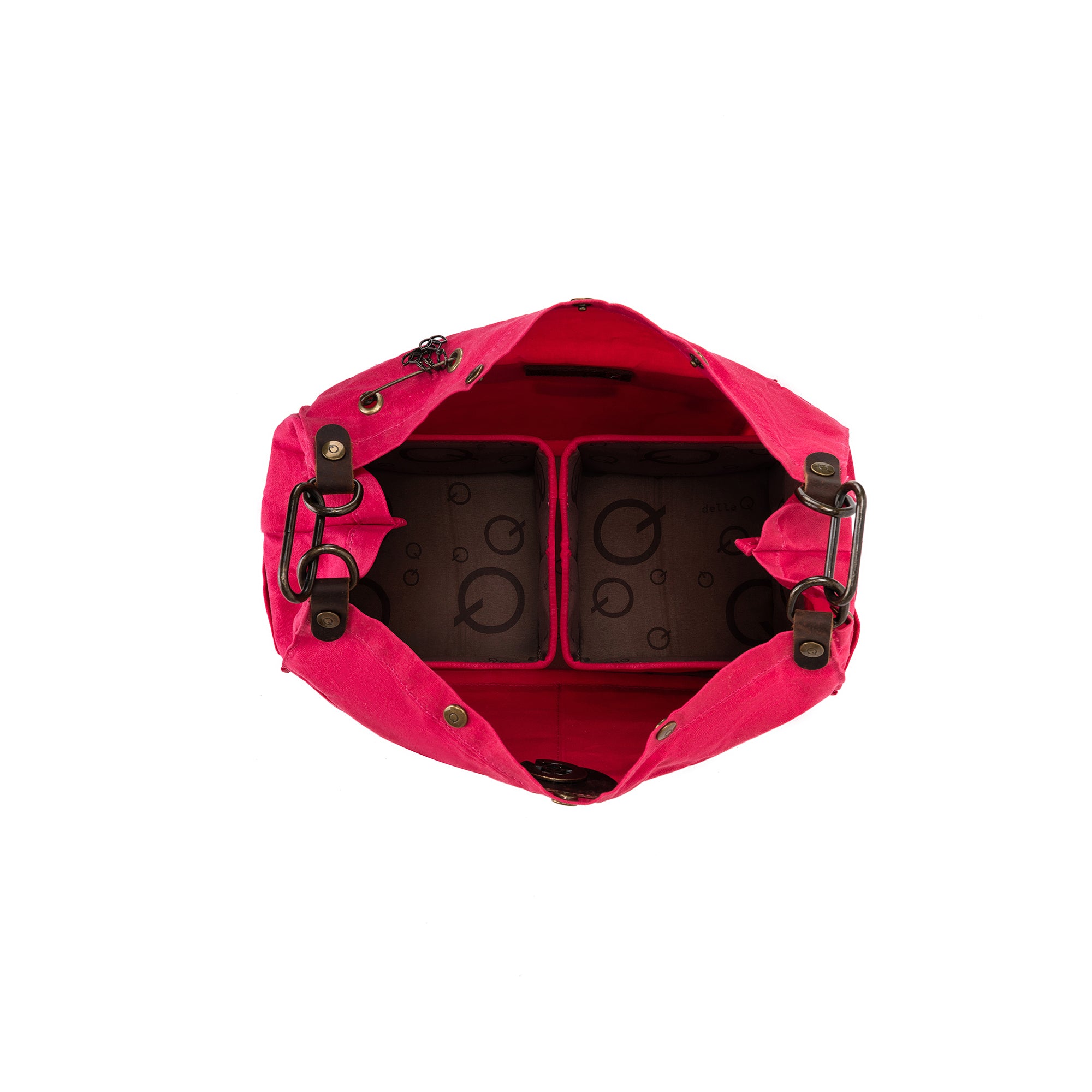 della Q Maker's Canvas Rucksack - Vivid Rose