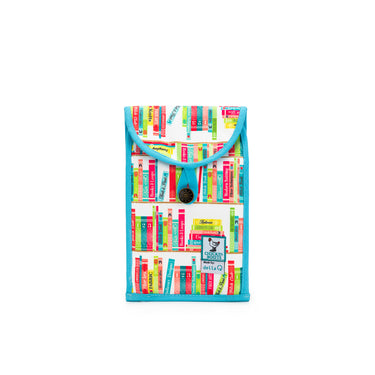 della Q Chicken Boots Accordion Circular Needle Pouch - *Linen - Library - Sky