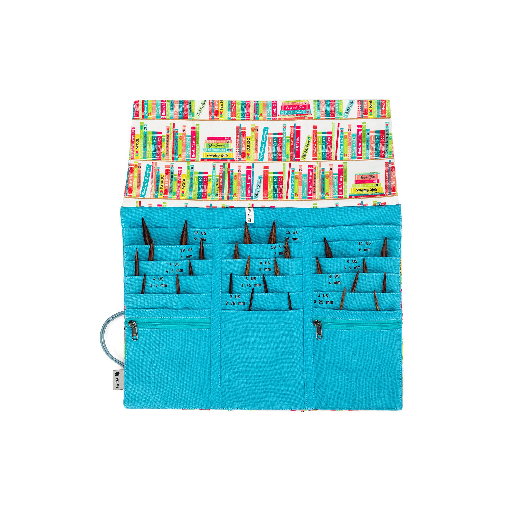 della Q Tri-Fold Circular Needle Case - 1145 - *Linen - Library