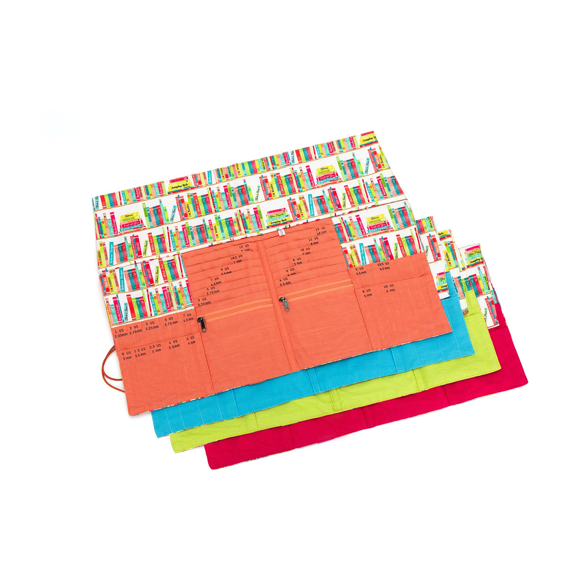 della Q DPN + Circular Case - 1136-1 - *Linen - Library - Fuchsia
