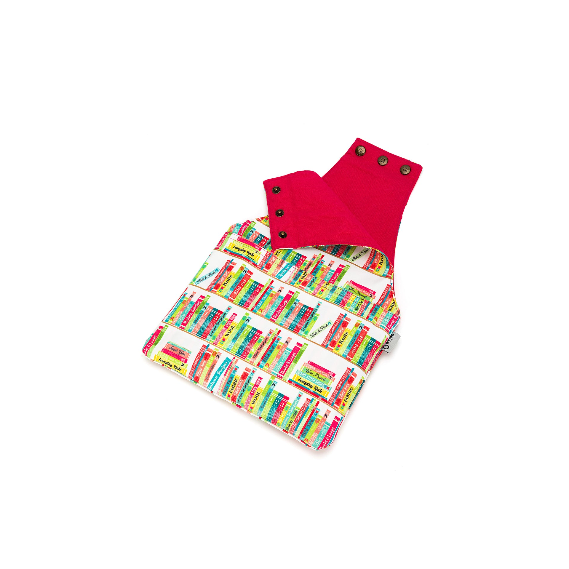 della Q Nora Wrist Bag - 1300-1 - *Linen - Library - Fuchsia
