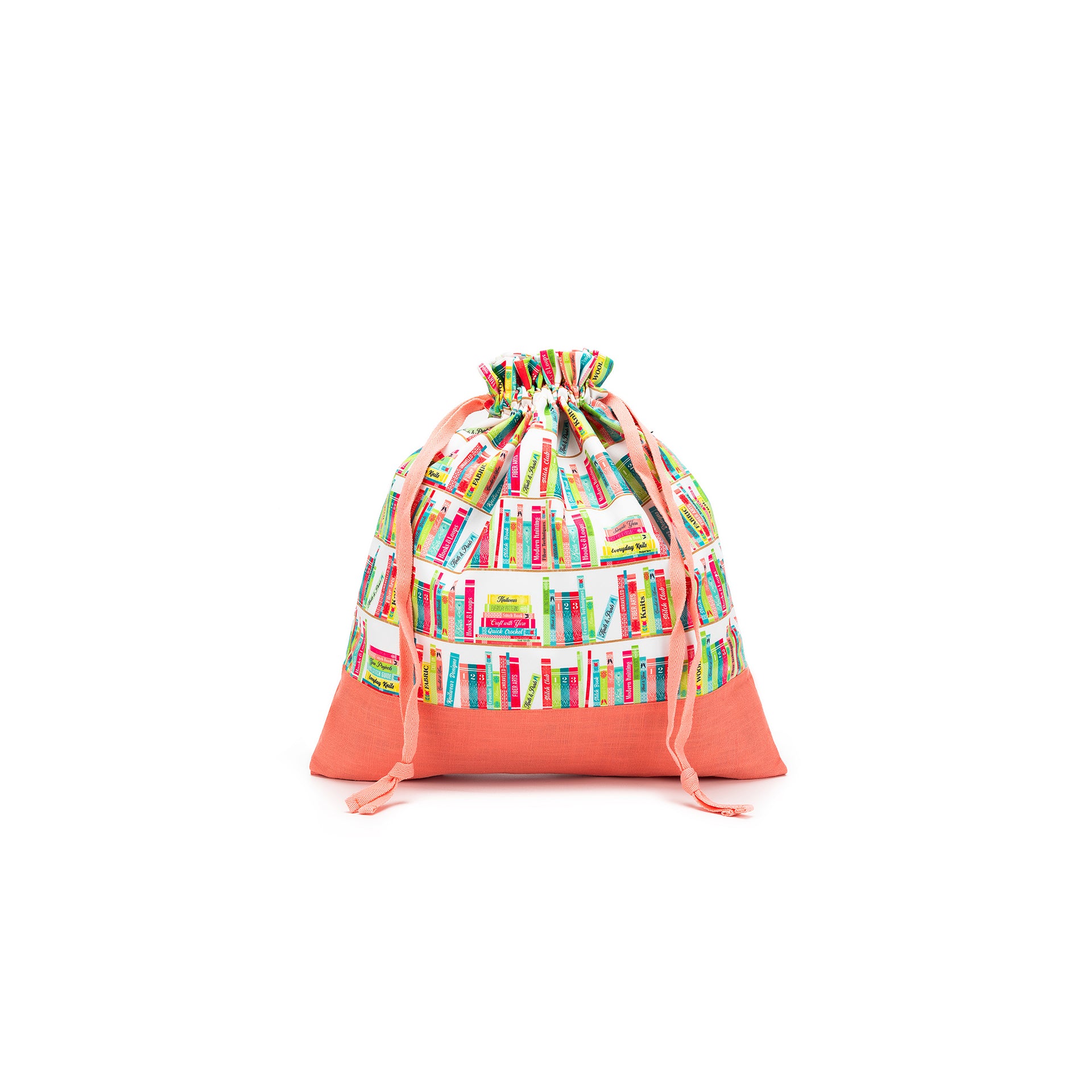 della Q Large Eden Project Bag - 119-2 - *Linen - Library - Coral
