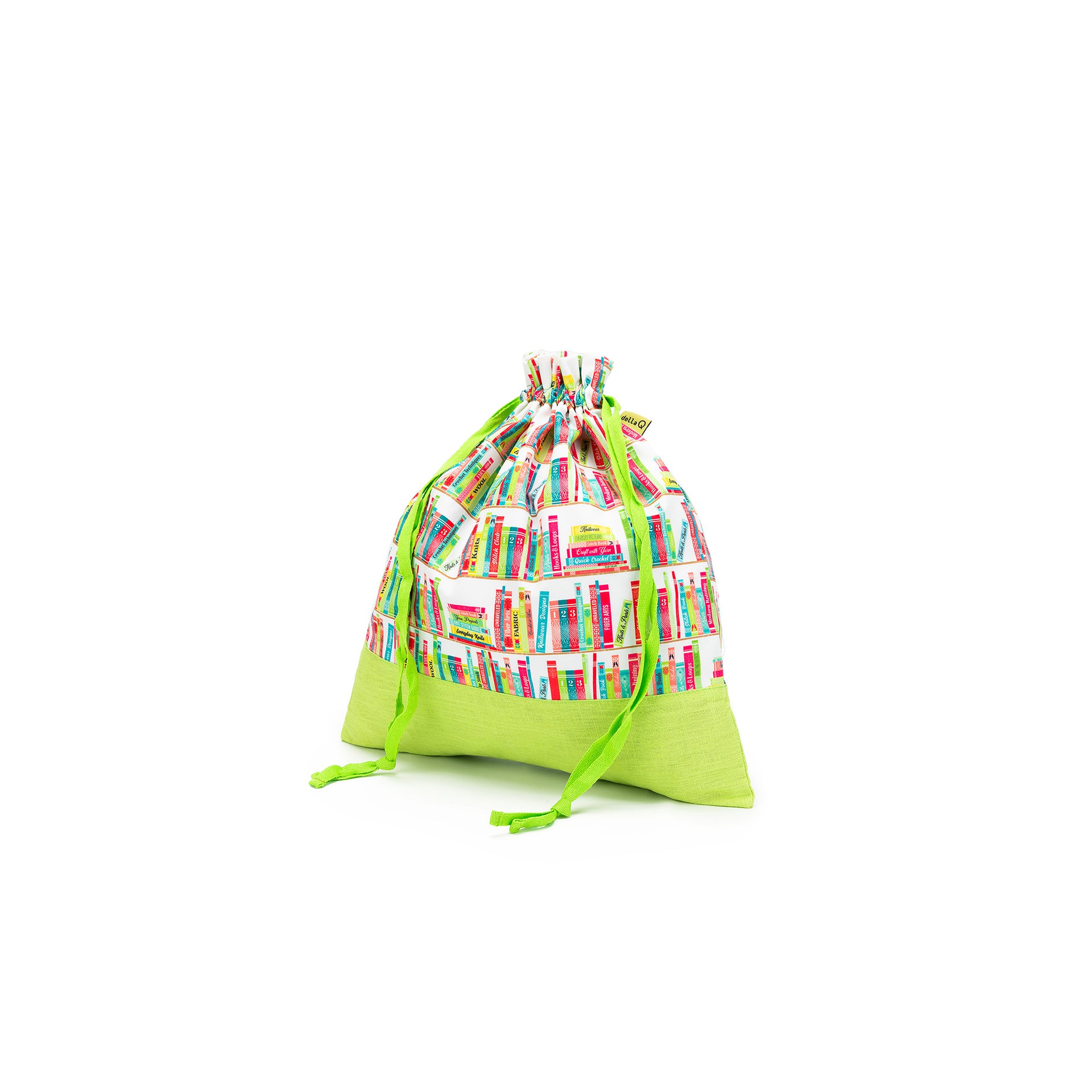 della Q Large Eden Project Bag - 119-2 - *Linen - Library - Lime

