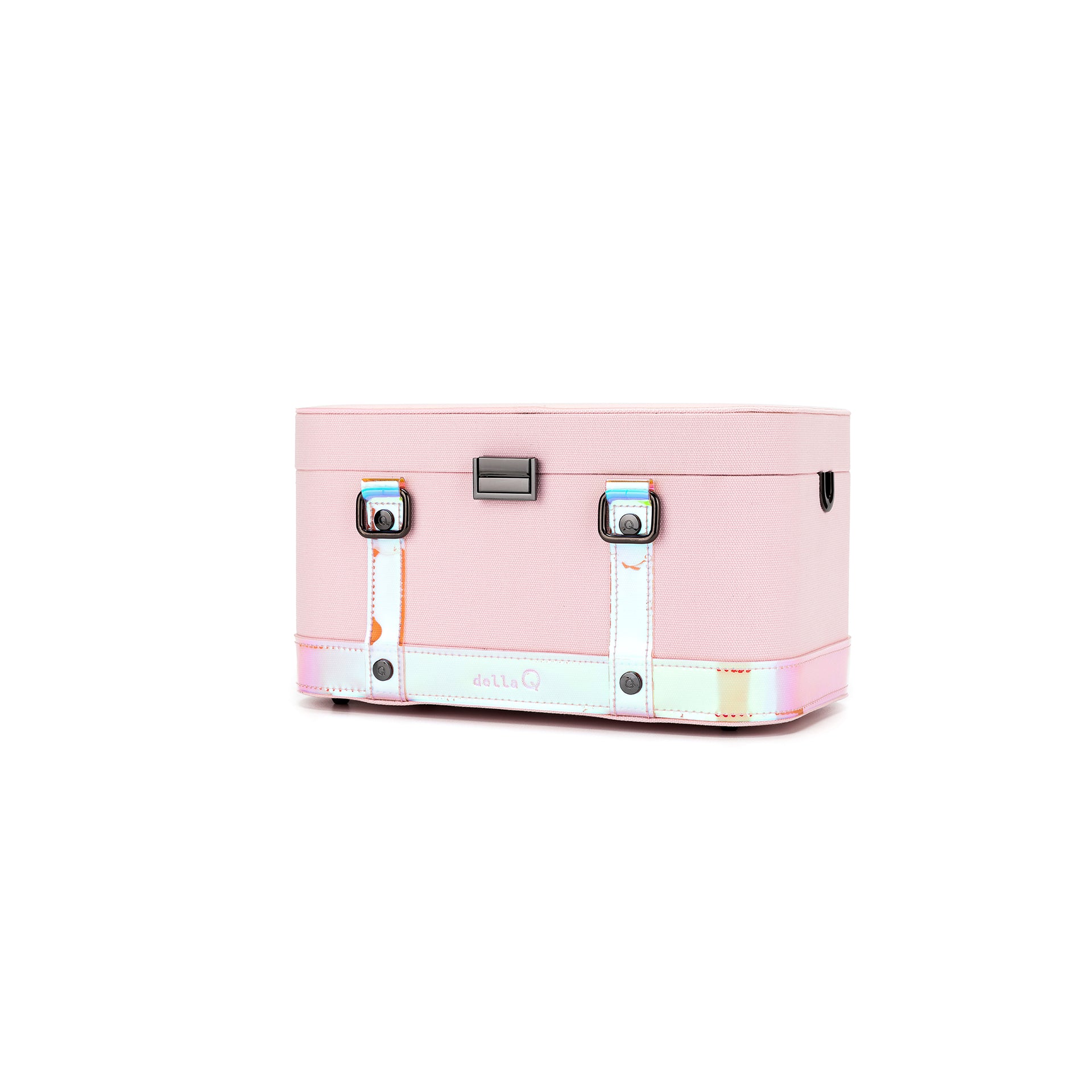 della Q Glow Collection - Vinyl Train Case - Sunset
