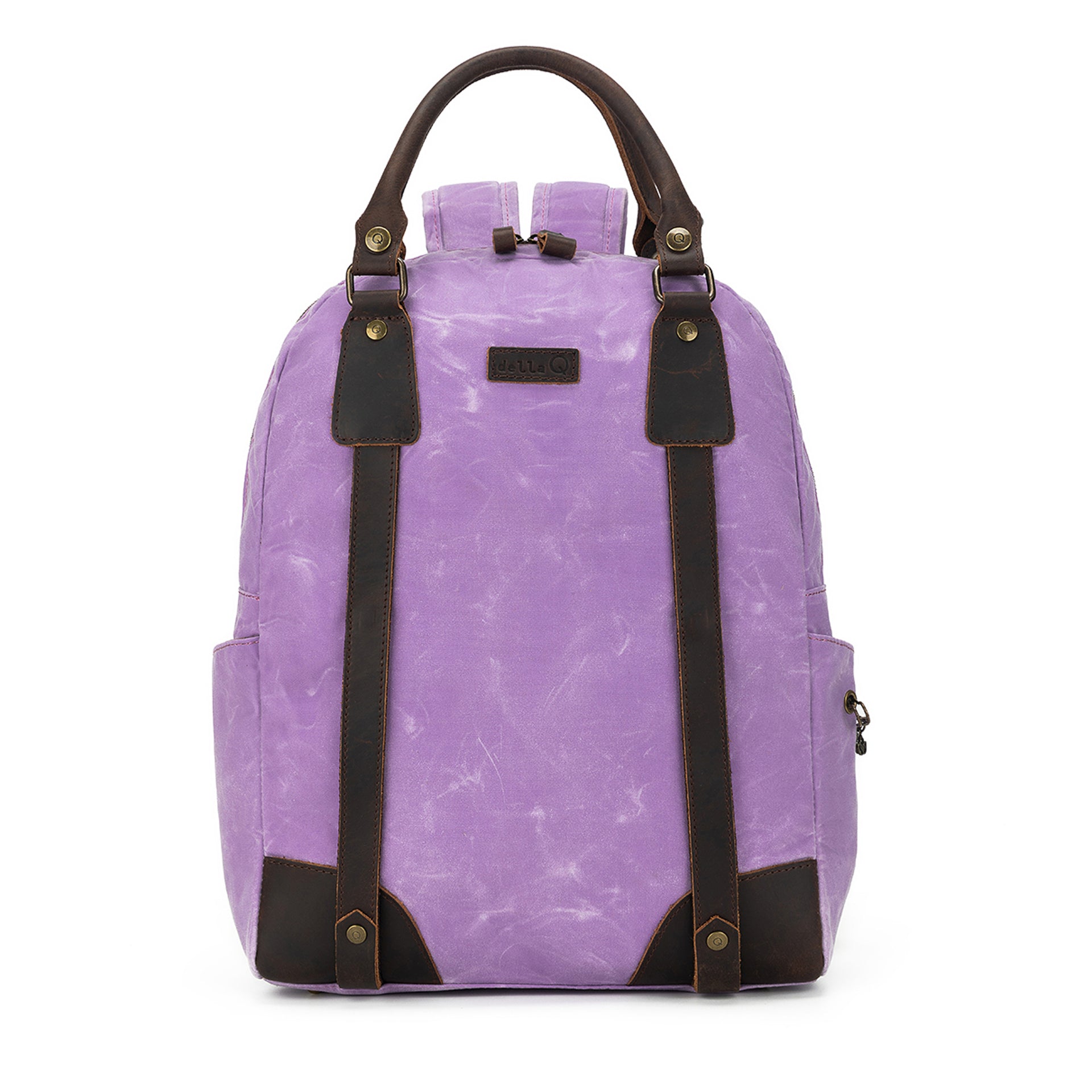 della Q Maker's Canvas Backpack - Violet Purple
