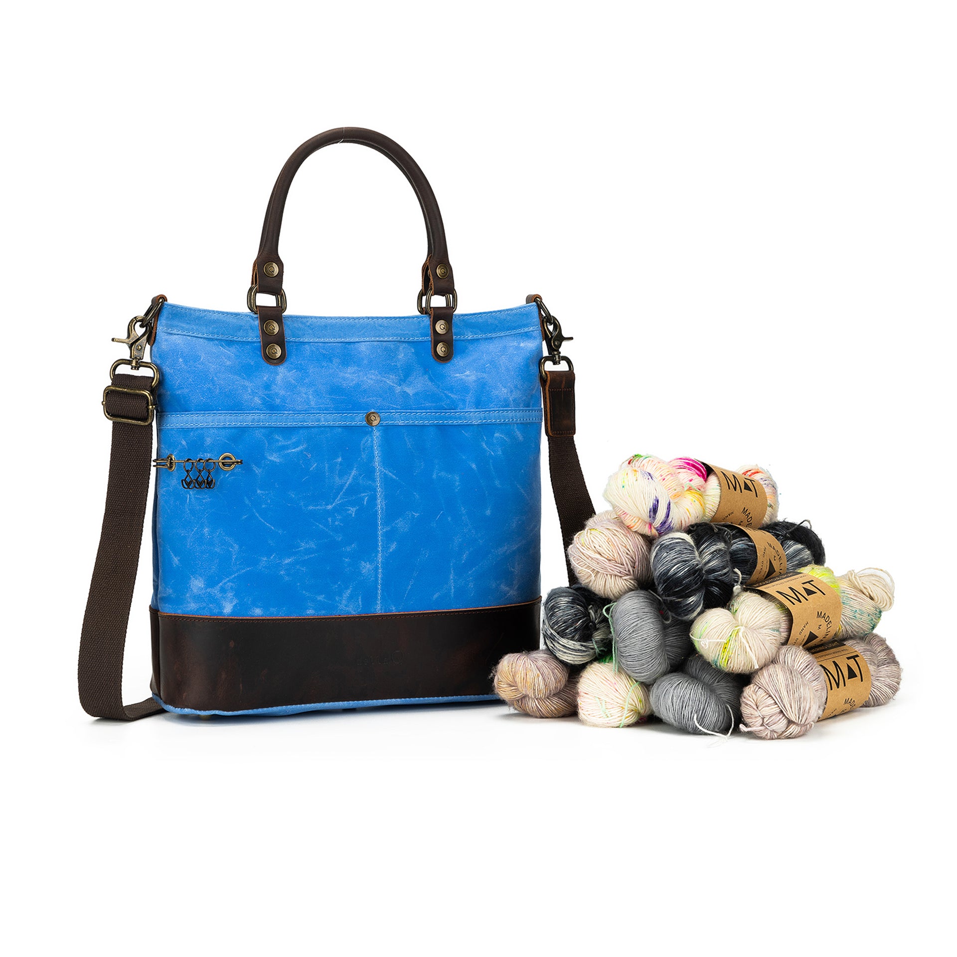 della Q Maker's Canvas Tote - Azure Blue
