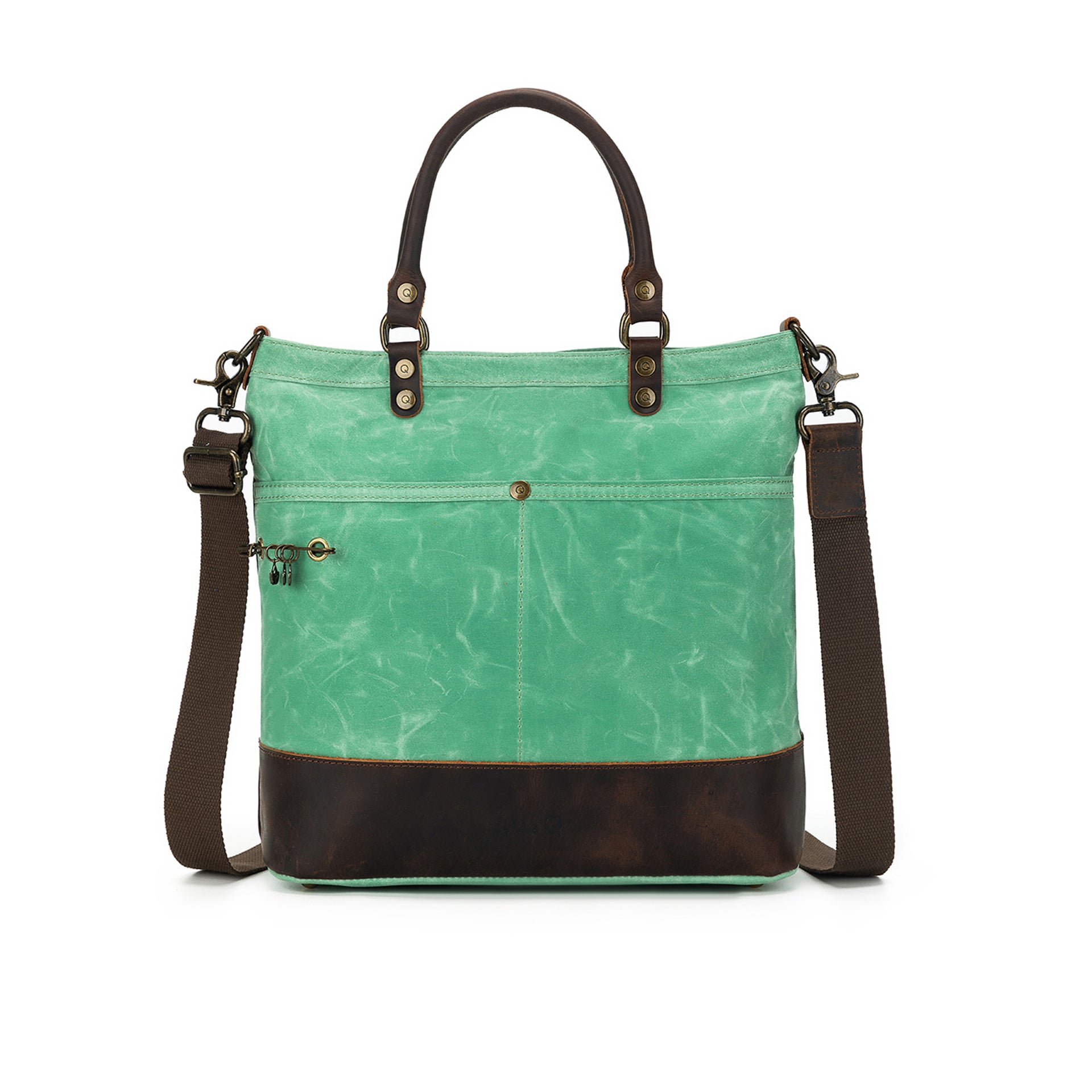 della Q Maker's Canvas Tote - Jade Green
