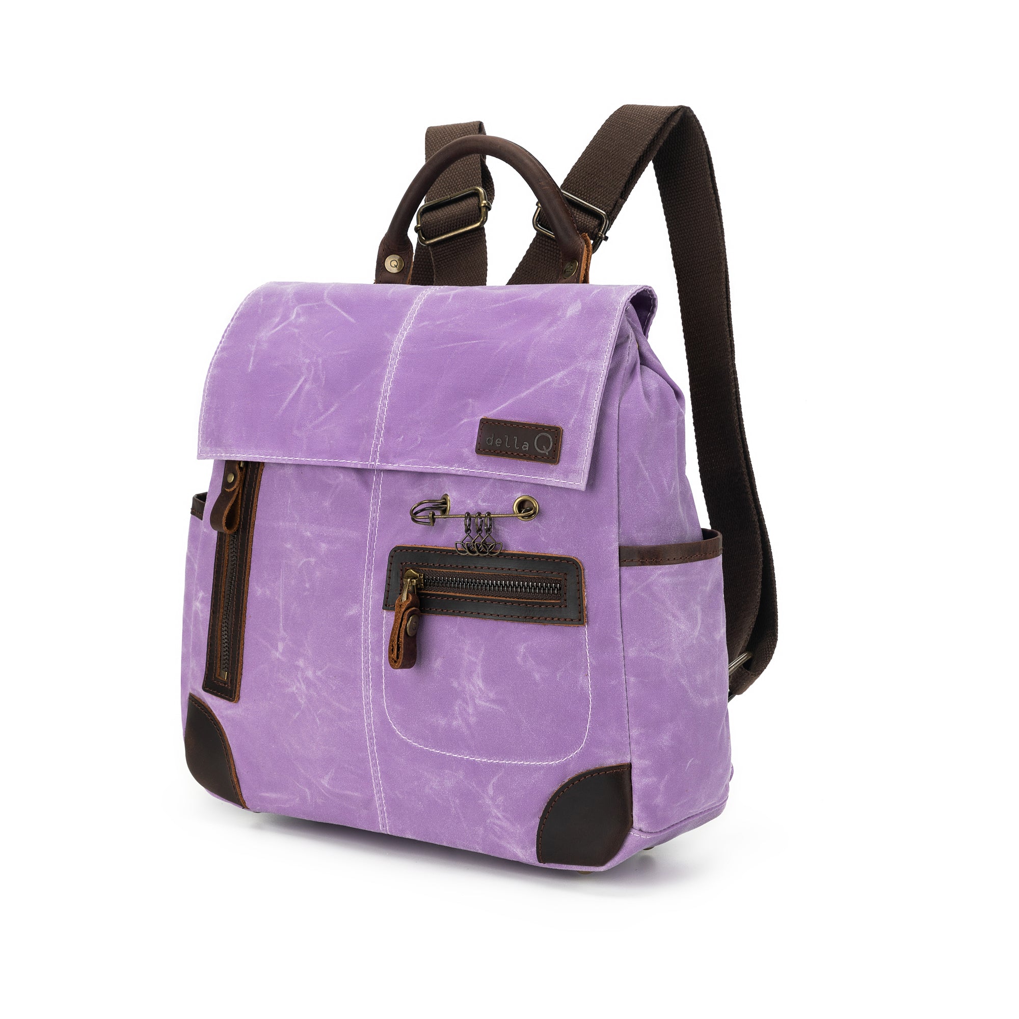 della Q Maker's Midi Backpack - Violet Purple | Jimmybeanswool.com