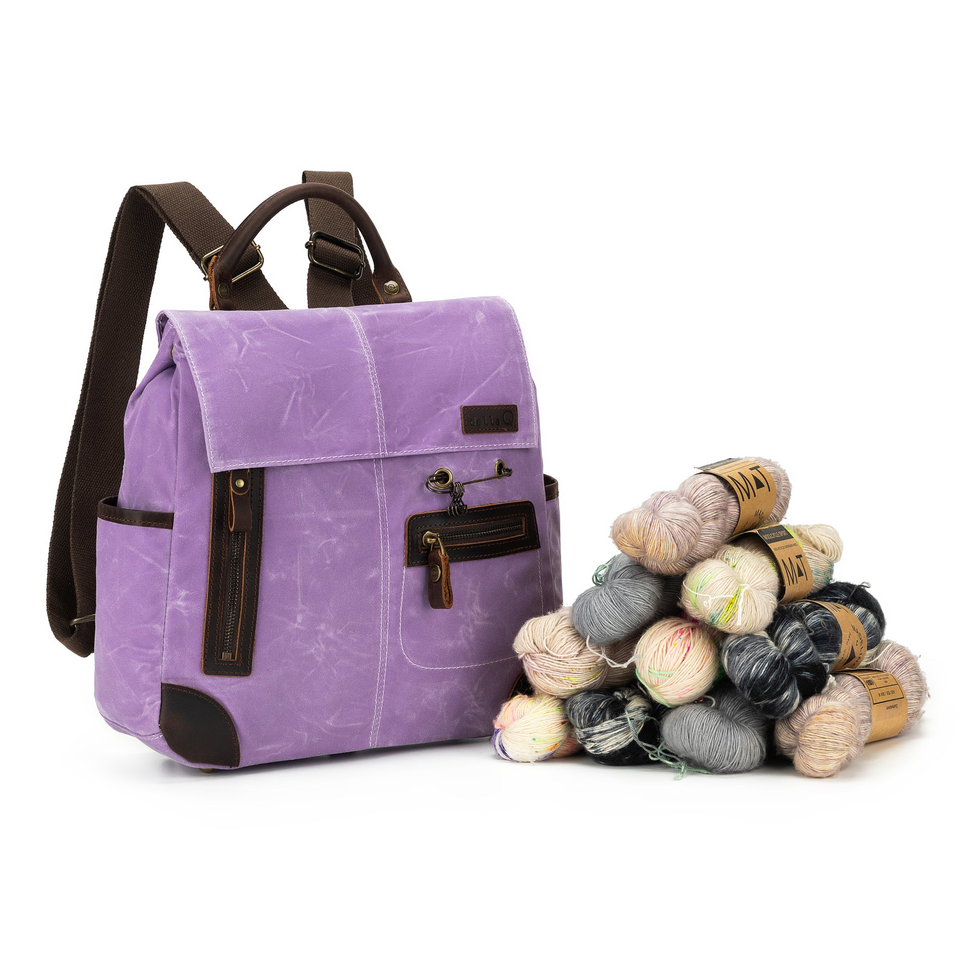della Q Maker's Midi Backpack - Violet Purple
