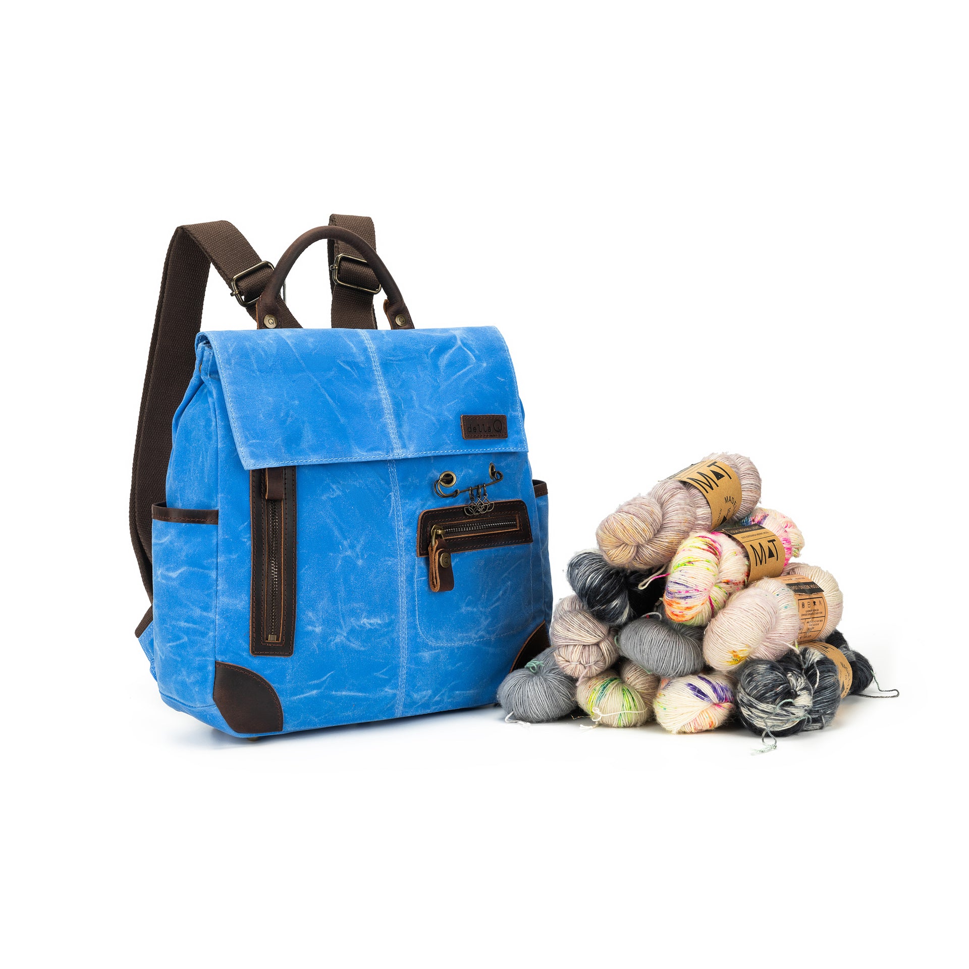 della Q Maker's Midi Backpack - Azure Blue
