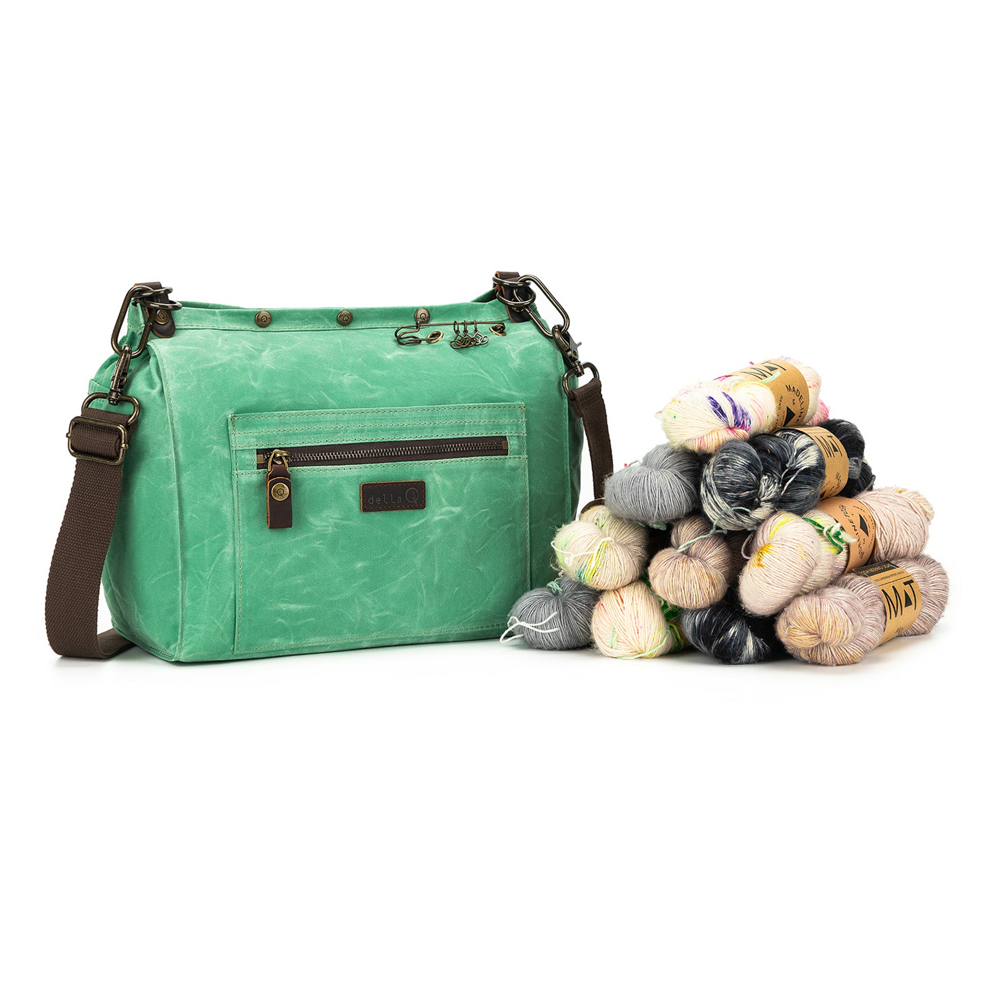 della Q Maker's Canvas Rucksack - Jade Green

