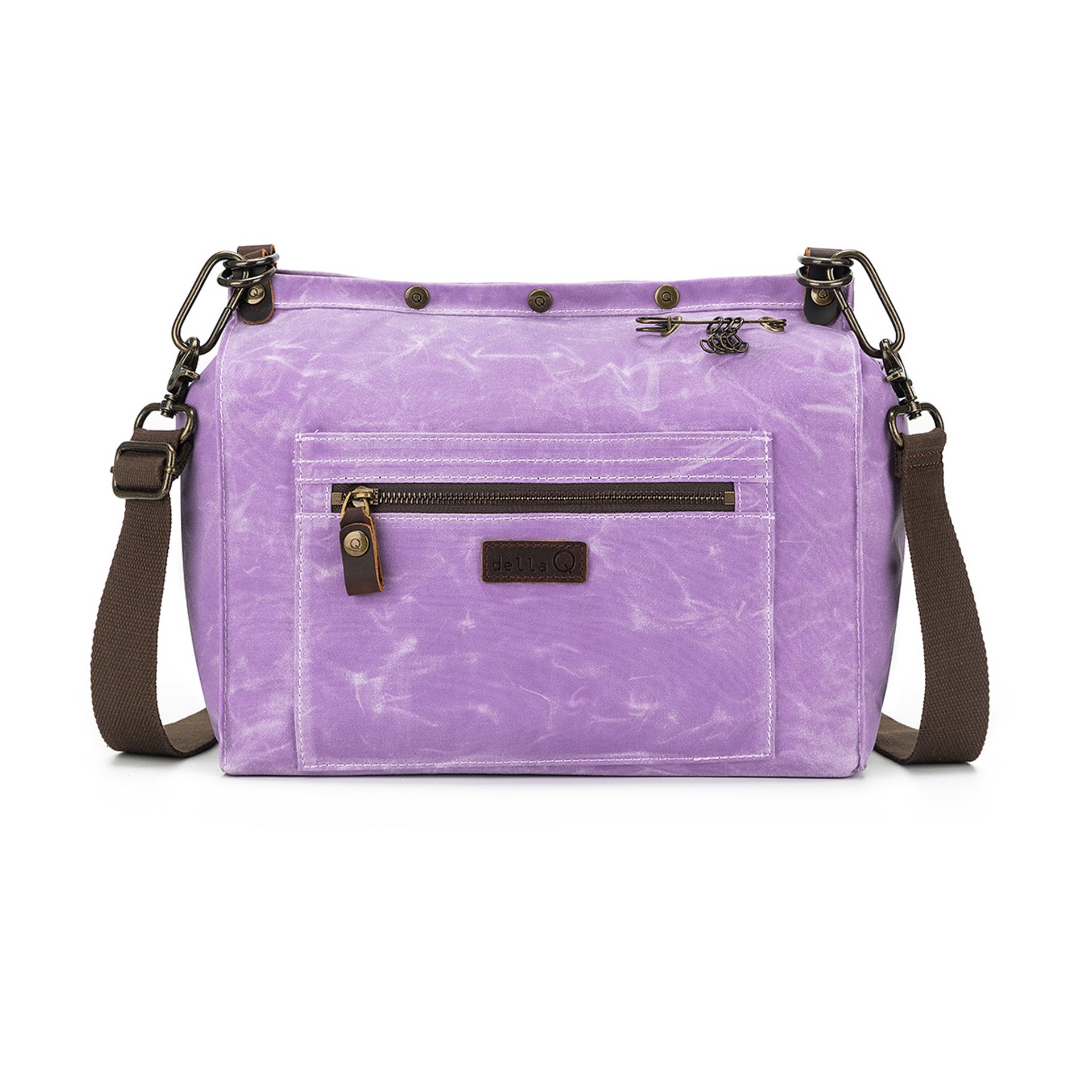 della Q Maker's Canvas Rucksack - Violet Purple
