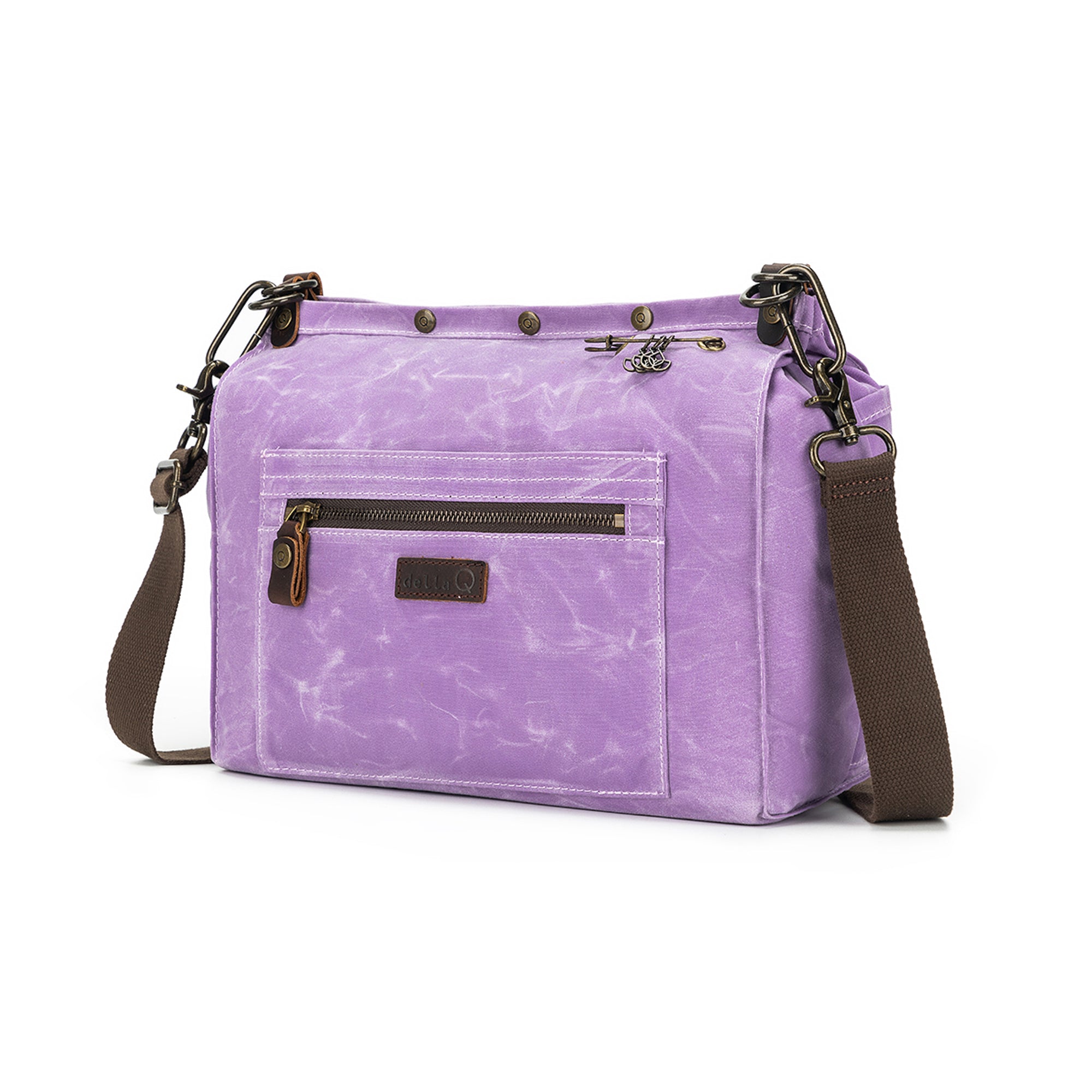 della Q Maker's Canvas Rucksack - Violet Purple | Jimmybeanswool.com