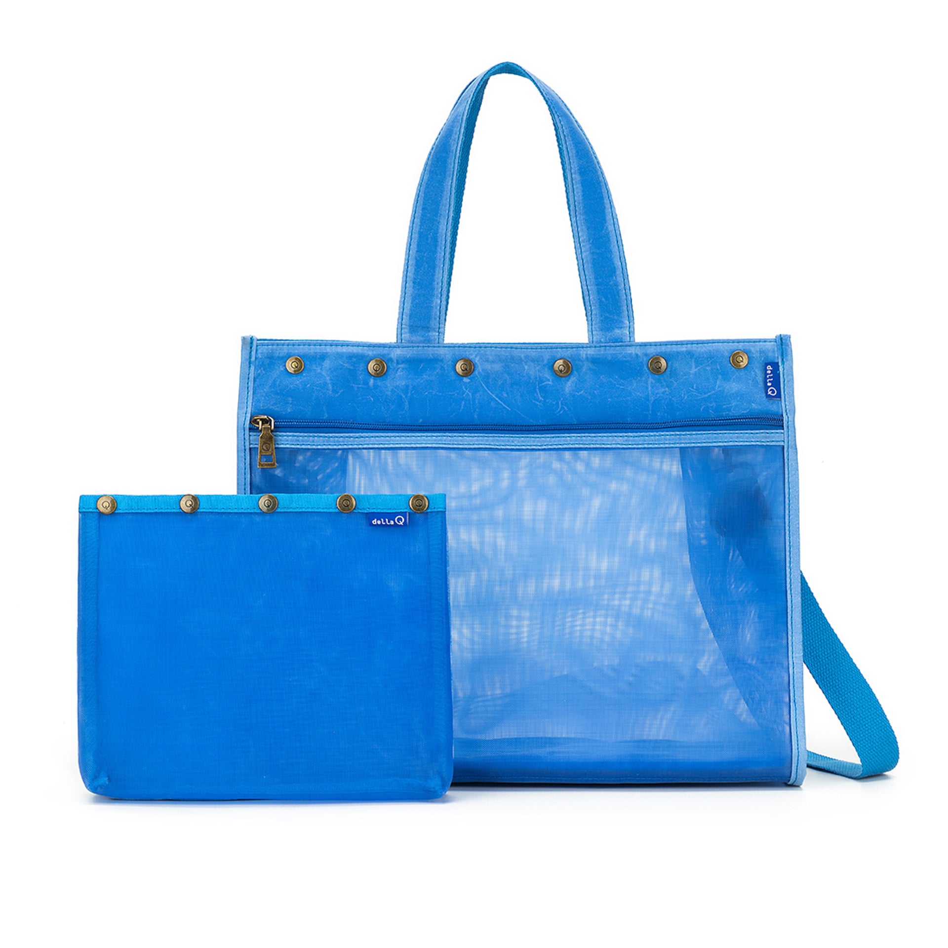 della Q Maker's Mesh Tote - Azure Blue

