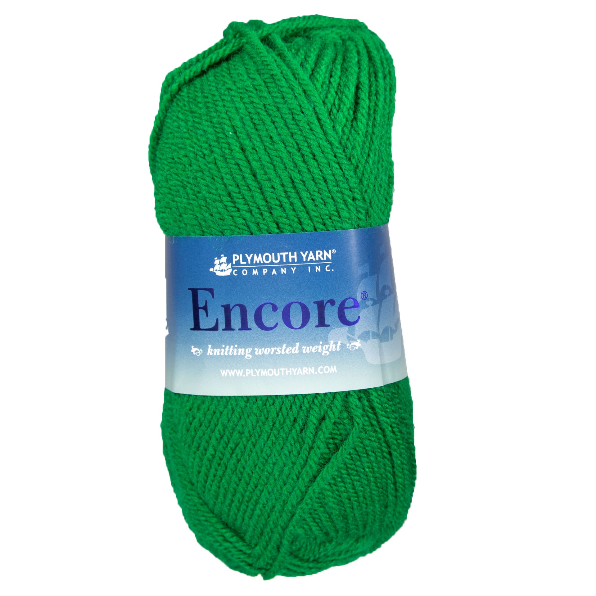 Plymouth Yarn Encore Worsted Yarn - 0054 Christmas Green - Zoom Image
