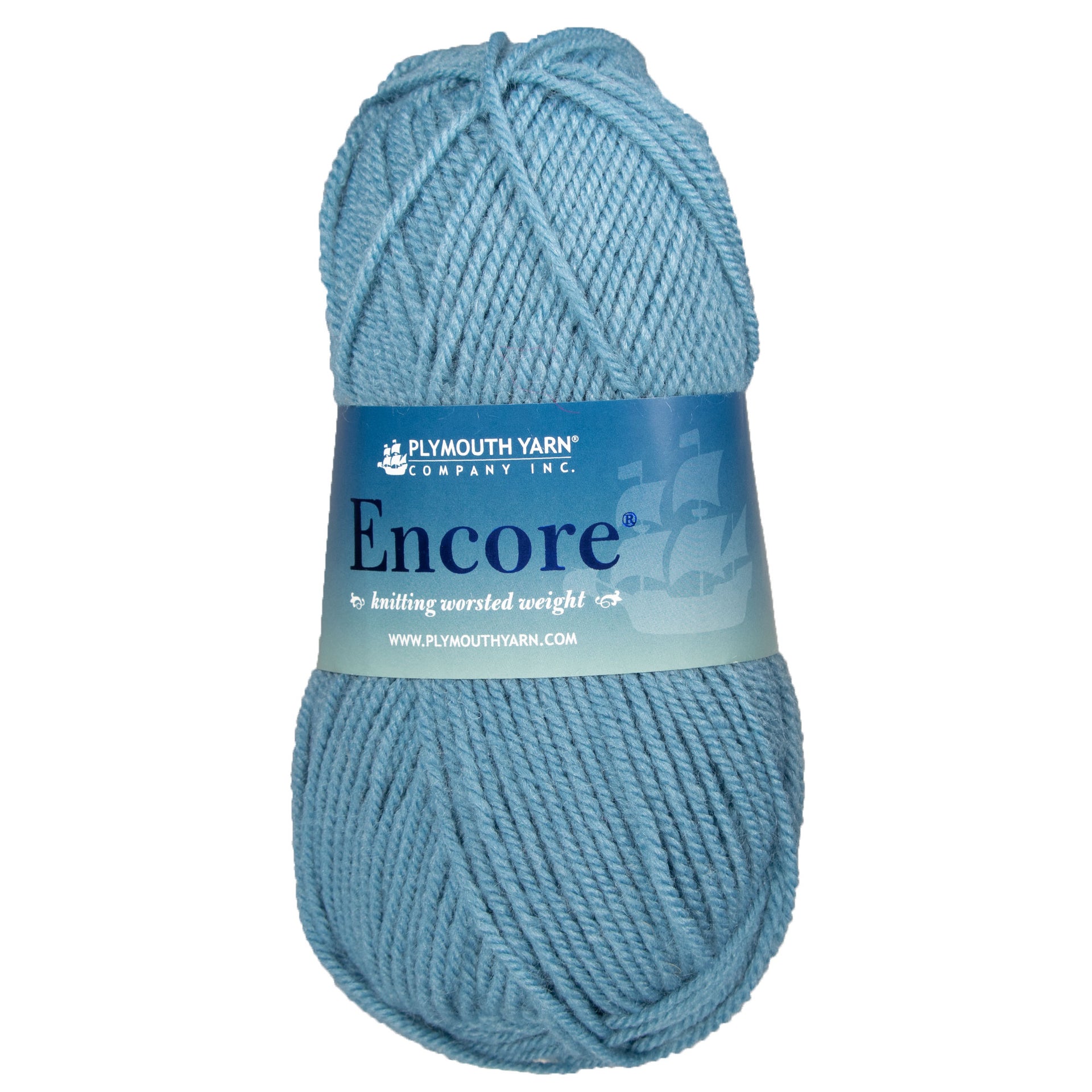 Plymouth Yarn Encore Worsted Yarn - 0515 Wedgewood - Zoom Image
