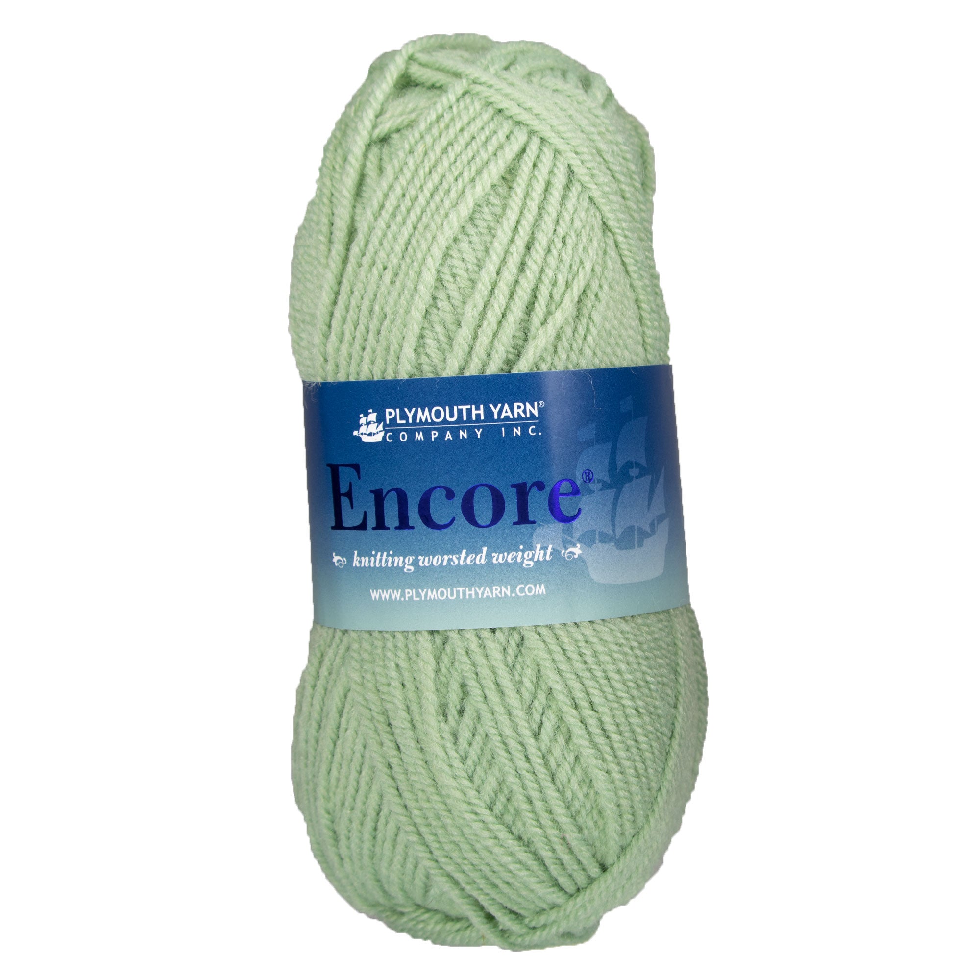 Plymouth Yarn Encore Worsted Yarn - 1231 Pale Greenhouse - Zoom Image