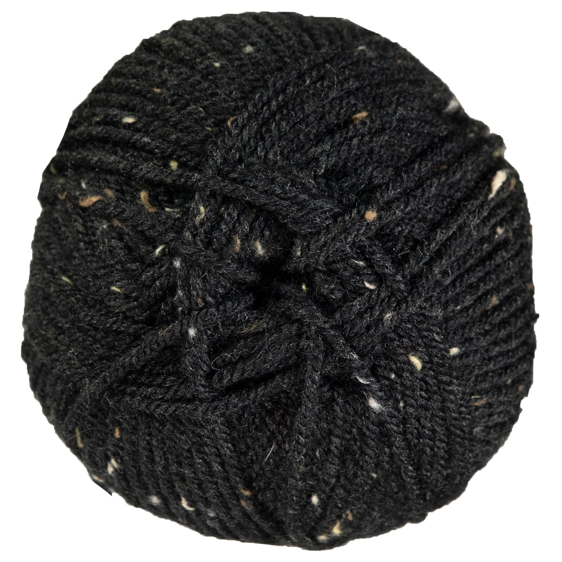 Plymouth Yarn Encore Tweed Yarn - T217 Black - Zoom Image
