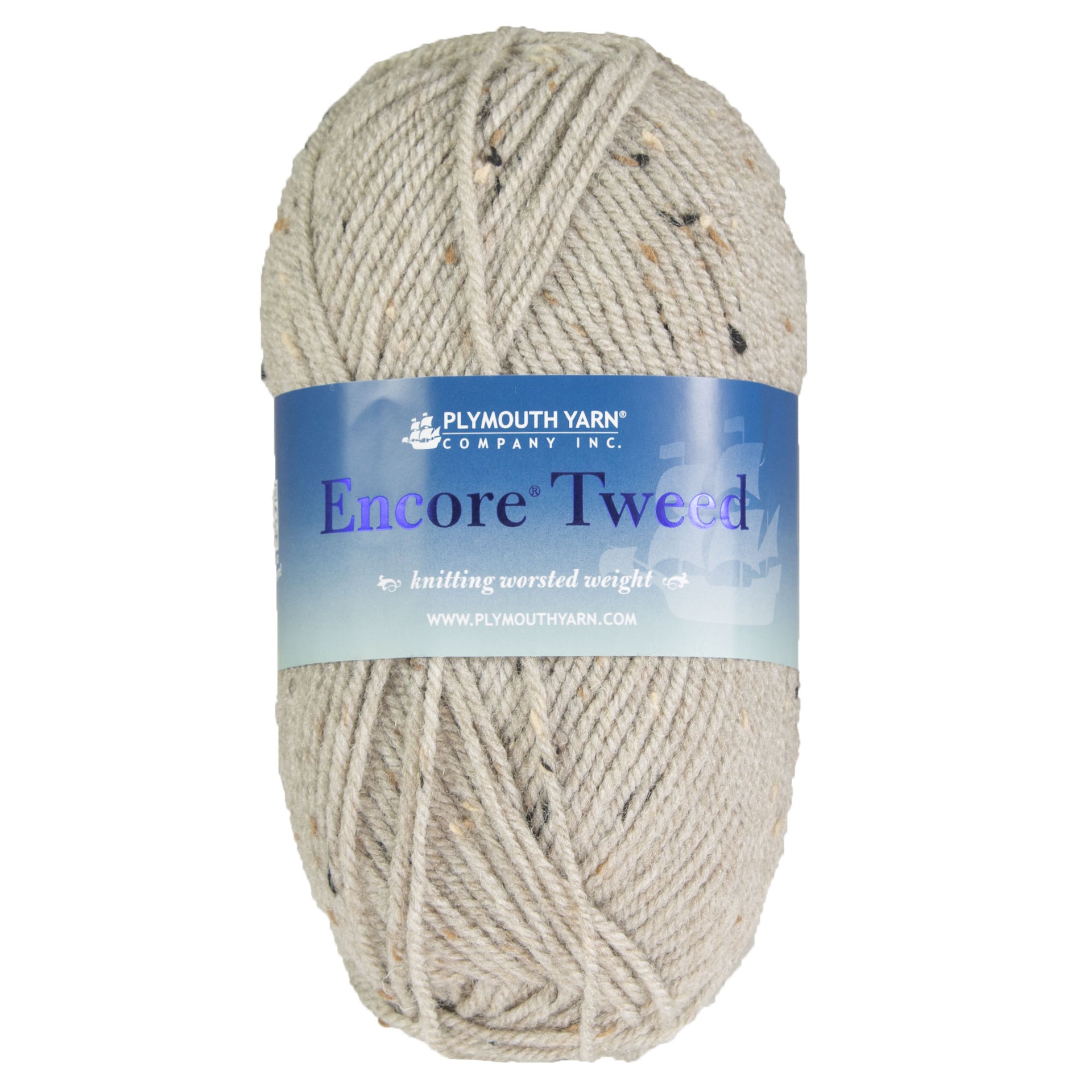 Plymouth Yarn Encore Tweed Yarn - 1237 Granola - Zoom Image

