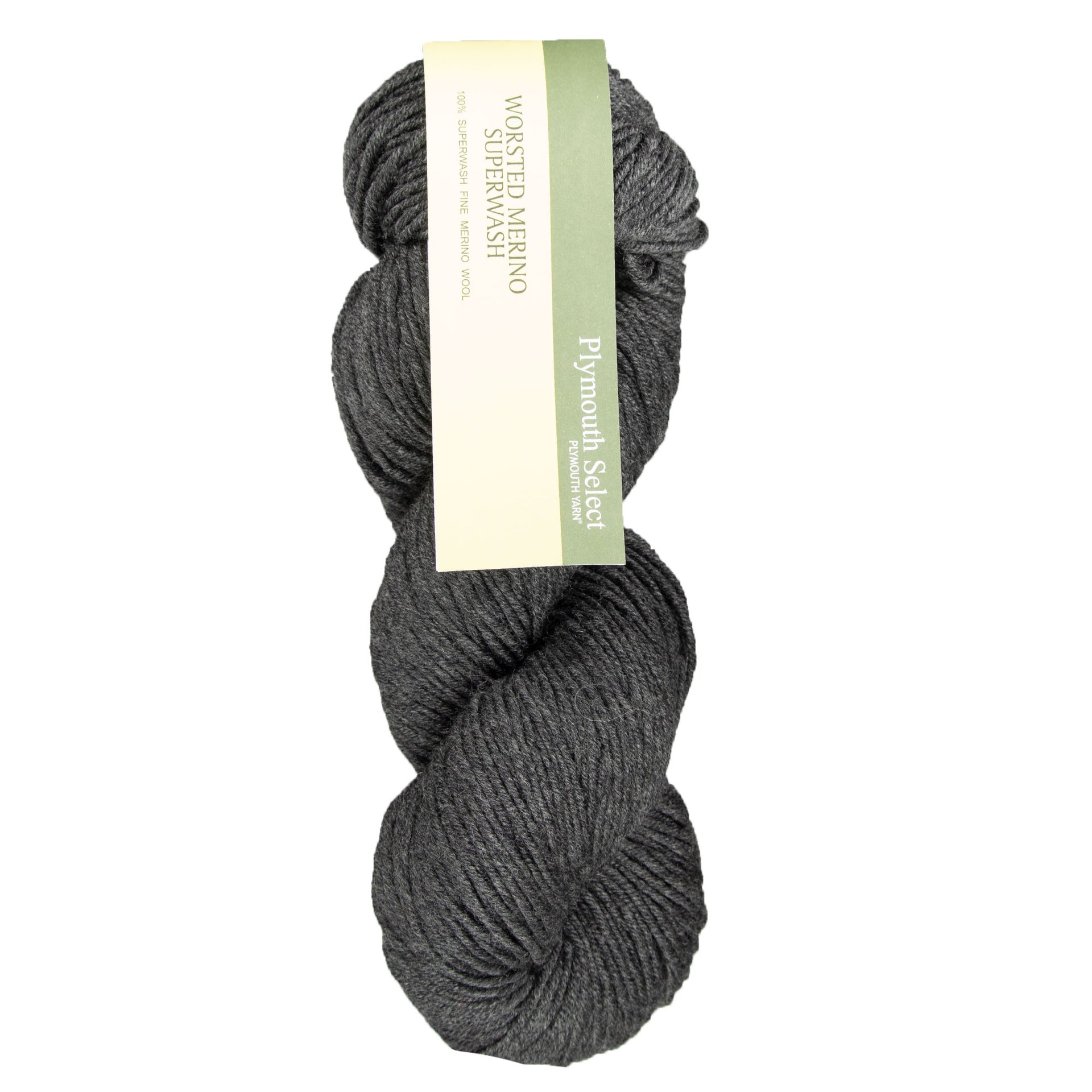 Plymouth Yarn Worsted Merino Superwash Yarn - 08 Dark Grey - Zoom Image
