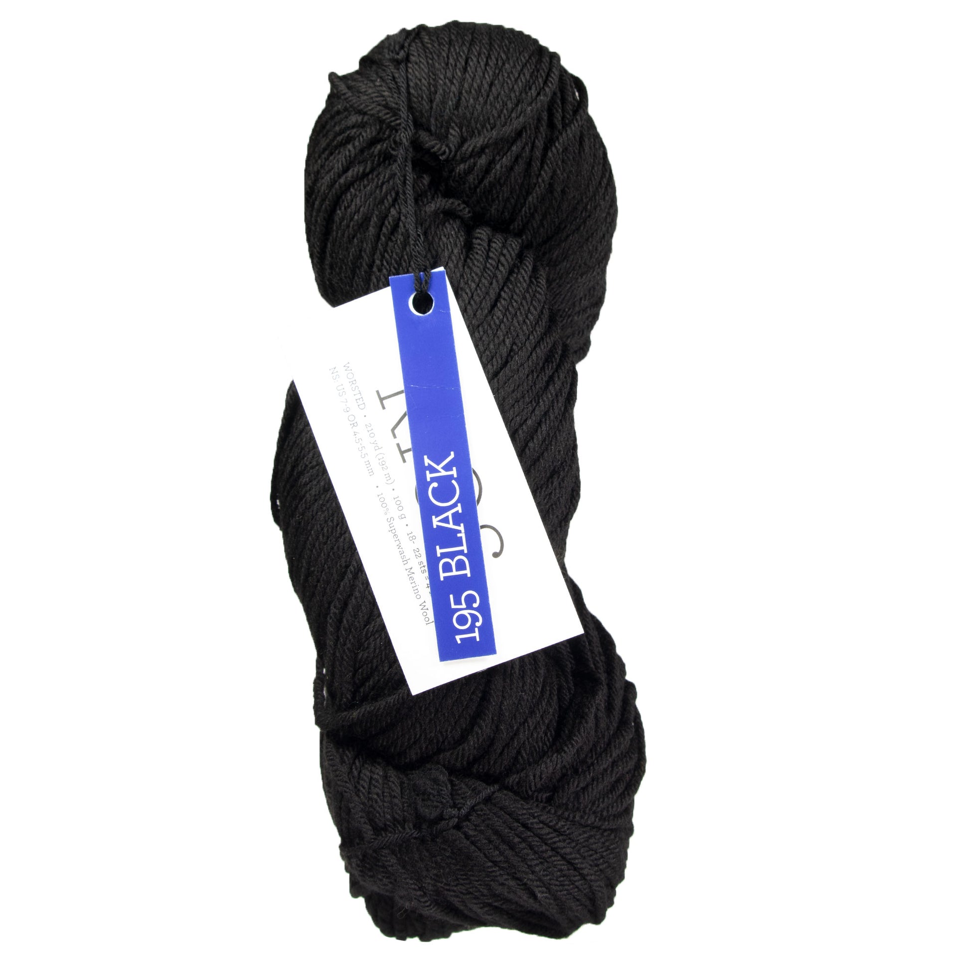 Malabrigo Rios Yarn - 195 Black - Zoom Image
