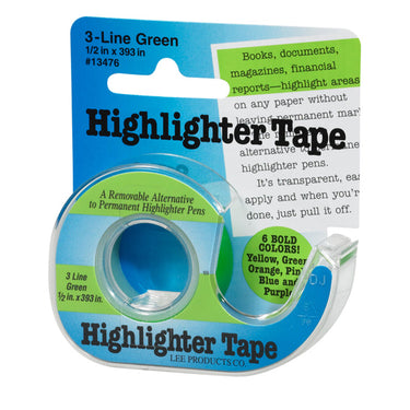 Lee Products Highlighter Tape - Green - Zoom Image