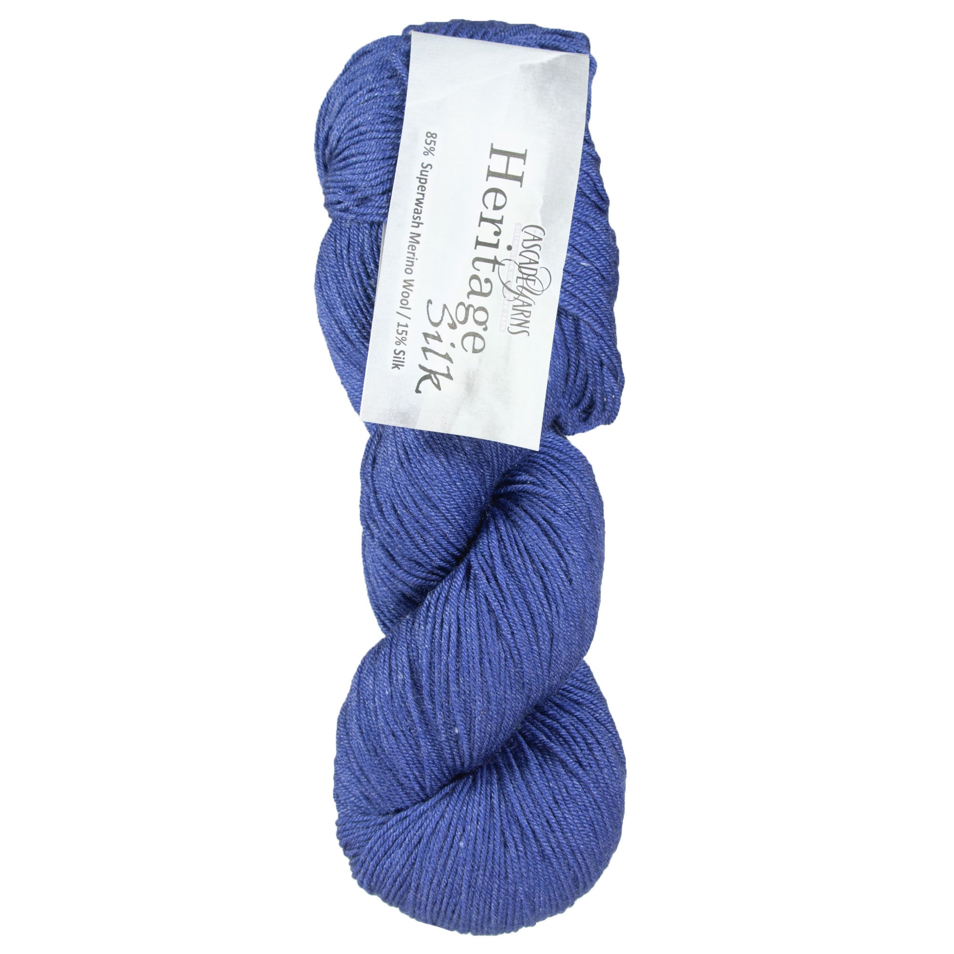 Cascade Yarns Heritage Silk Yarn - 5603 Marine Blue - Zoom Image
