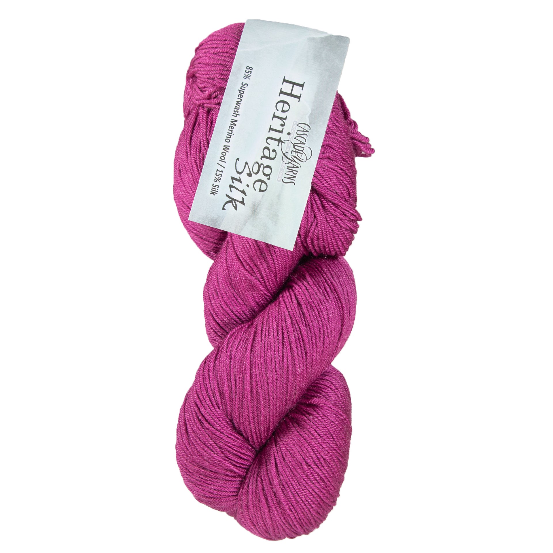 Cascade Yarns Heritage Silk Yarn - 5617 Raspberry - Zoom Image
