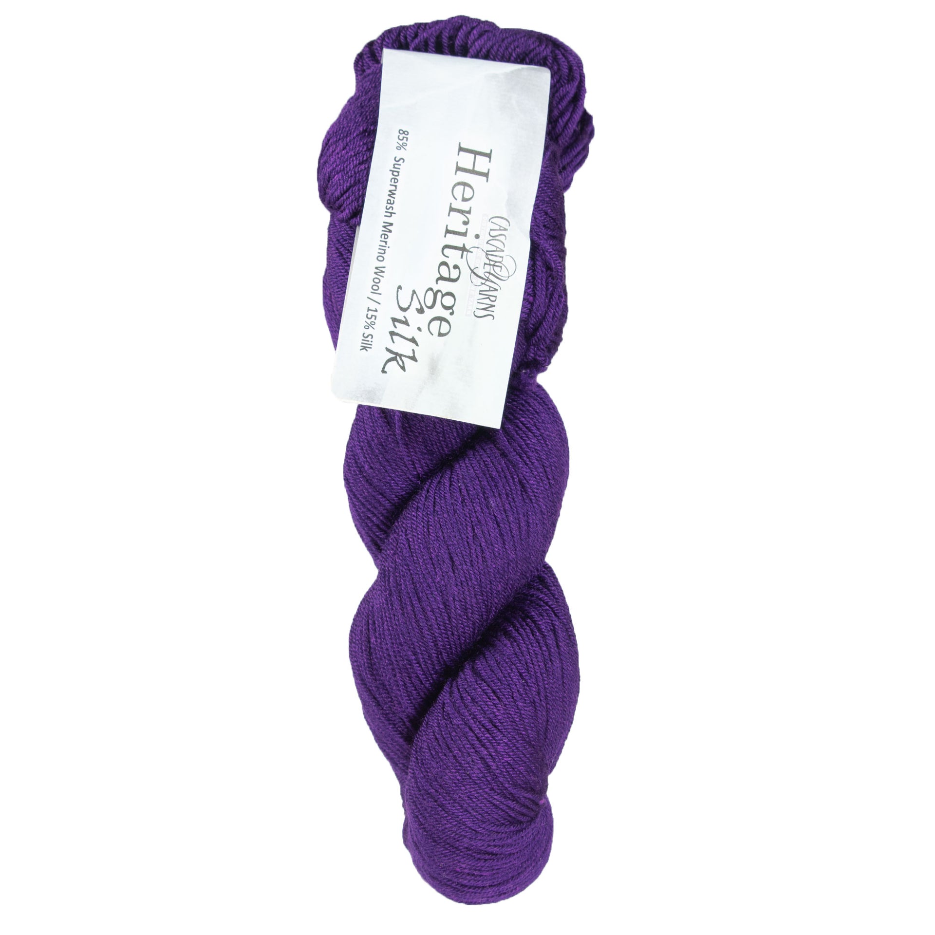 Cascade Yarns Heritage Silk Yarn - 5633 Italian Plum - Zoom Image
