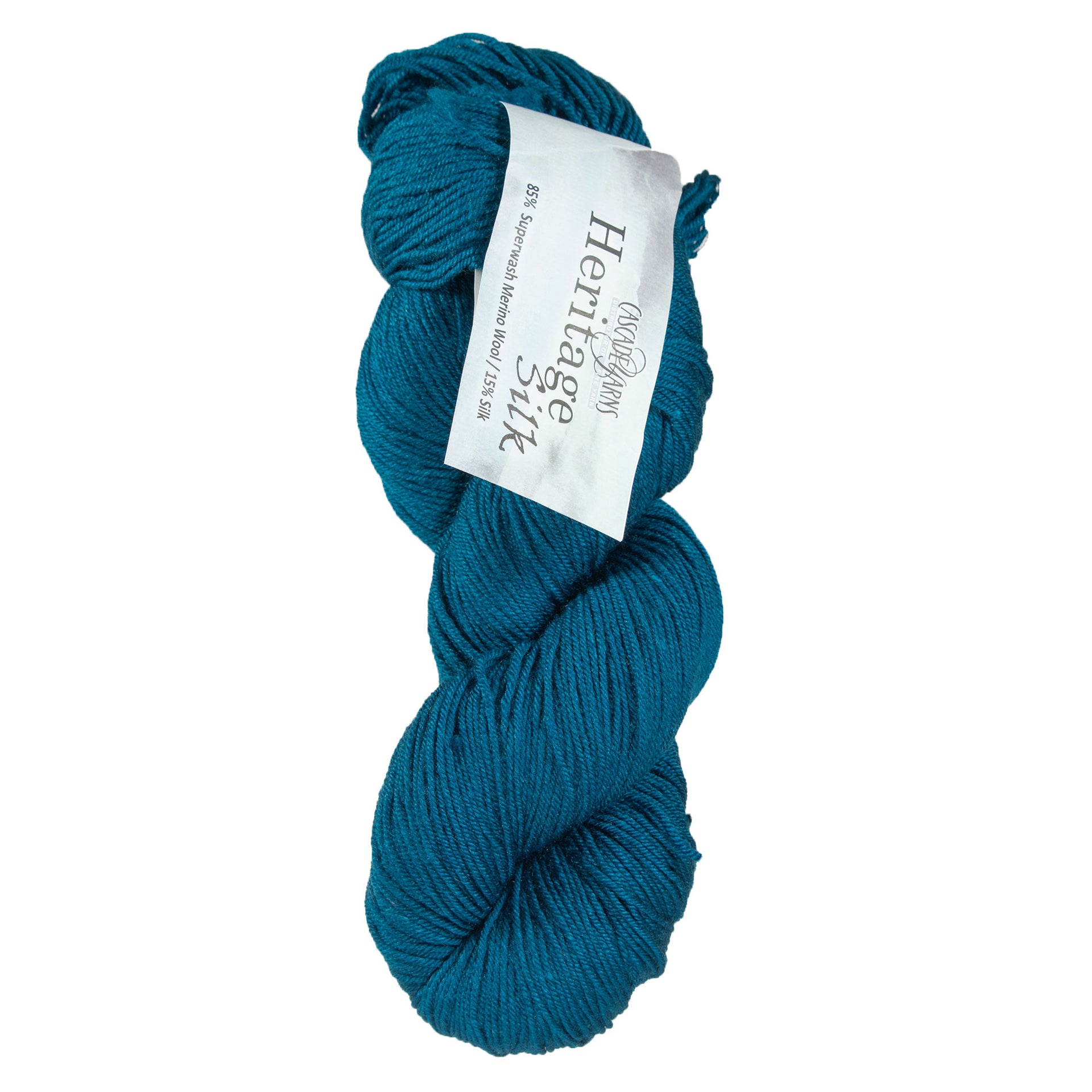 Cascade Yarns Heritage Silk Yarn - 5637 Cerulean - Zoom Image
