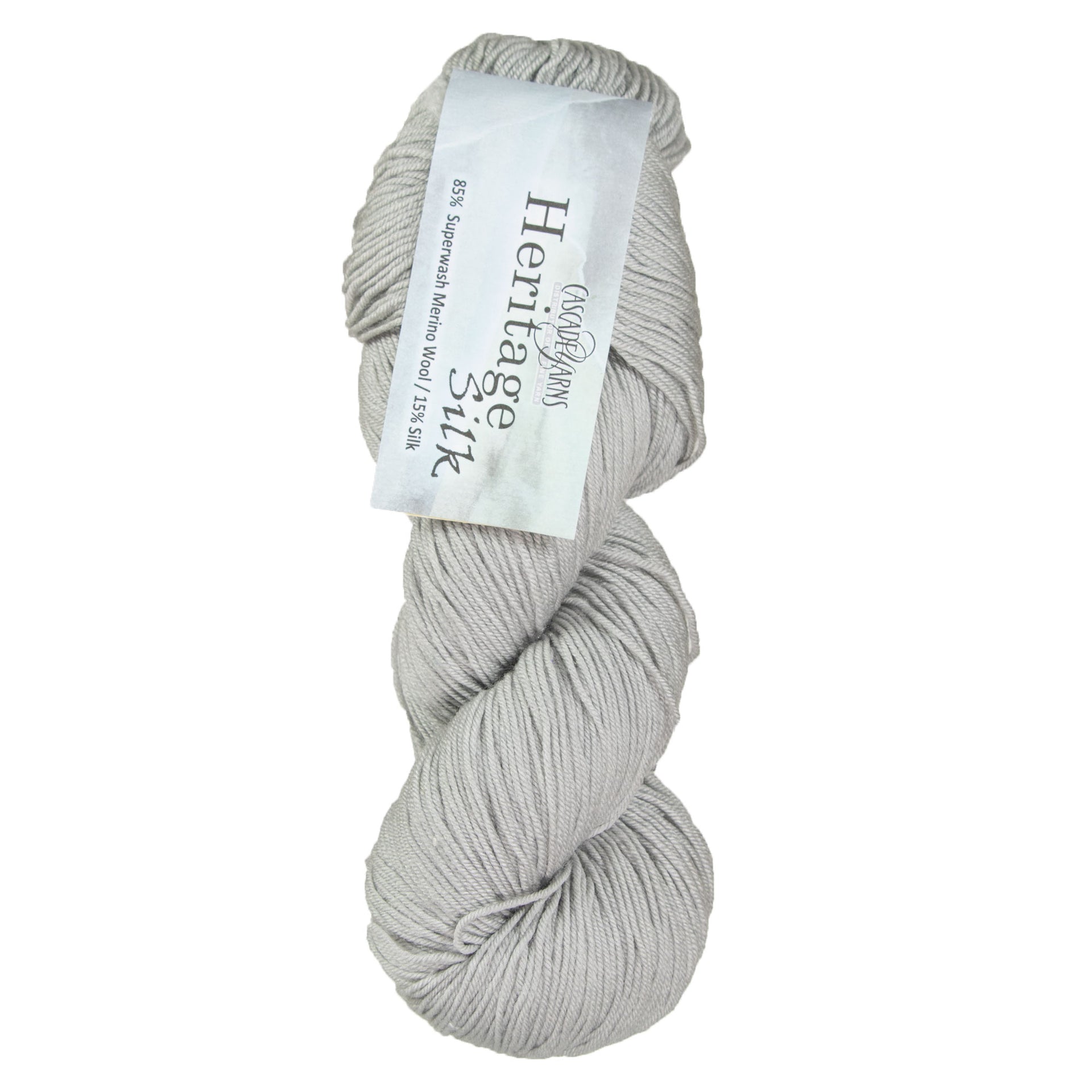 Cascade Yarns Heritage Silk Yarn - 5660 Grey - Zoom Image
