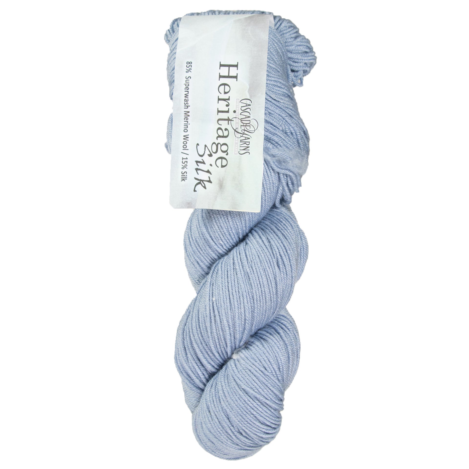 Cascade Yarns Heritage Silk Yarn - 5675 Storm Blue - Zoom Image

