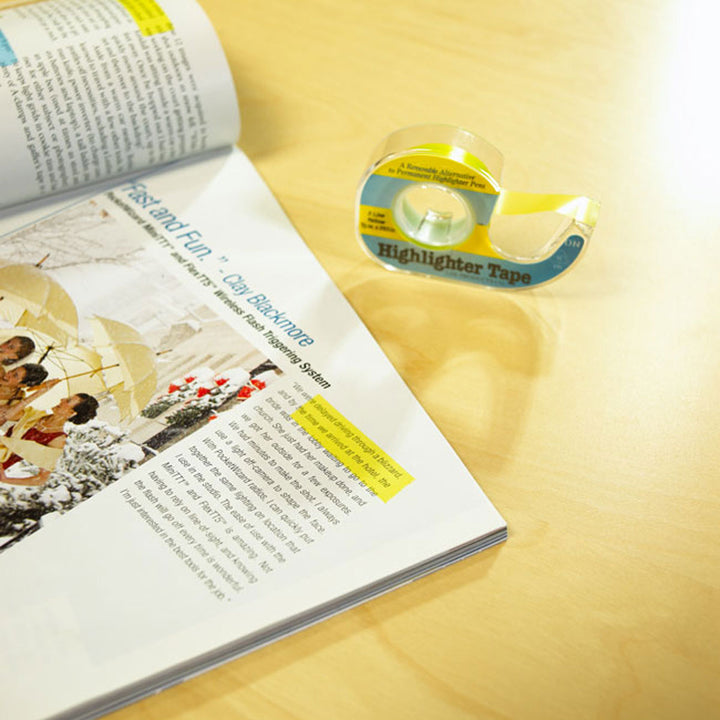 Lee Products Highlighter Tape - Yellow - Extra Image