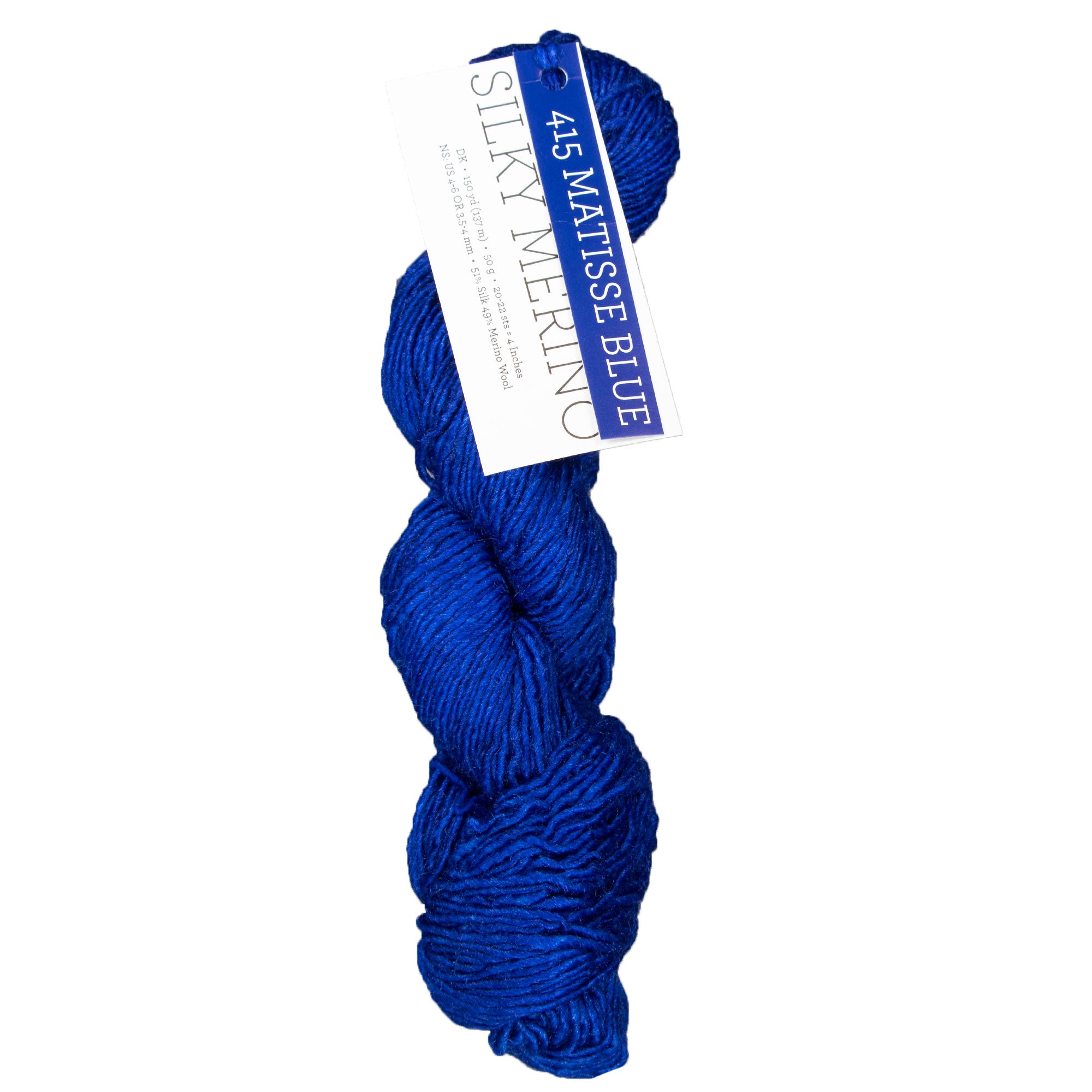 Malabrigo Silky Merino Yarn - 415 Matisse Blue - Zoom Image