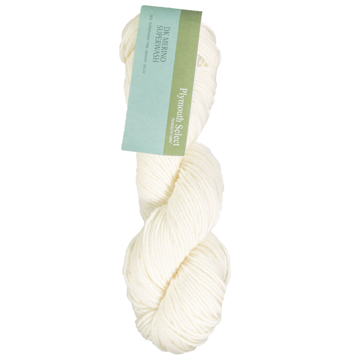 Plymouth Yarn DK Merino Superwash Yarn - 1000 White - Zoom Image