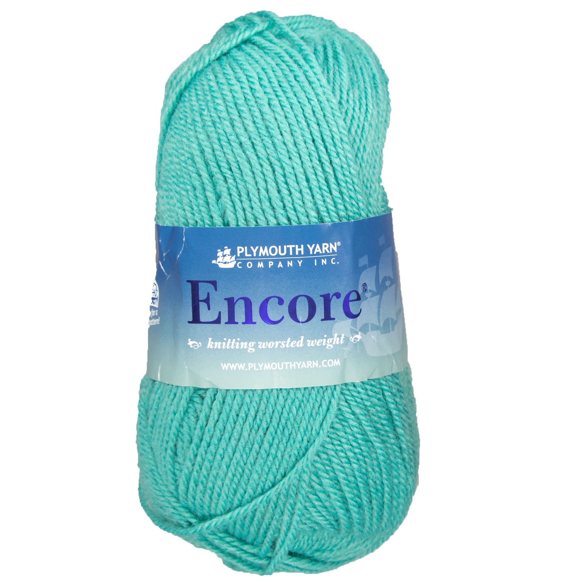 Plymouth Yarn Encore Worsted Yarn - 0459 Lagoon - Zoom Image
