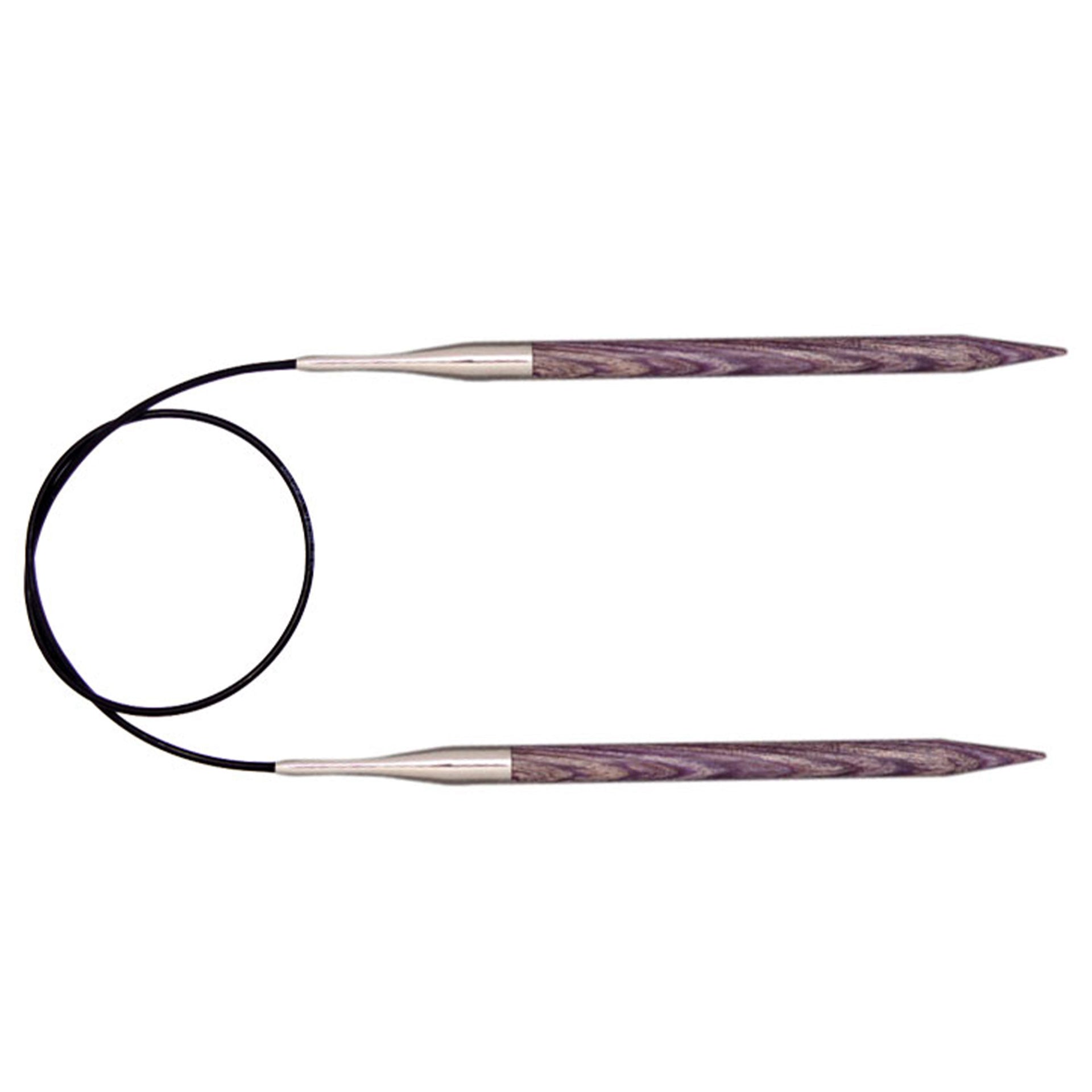 KnitPro Dreamz Fixed Circular Needles - US 10.5 - 16" Purple Passion - Zoom Image
